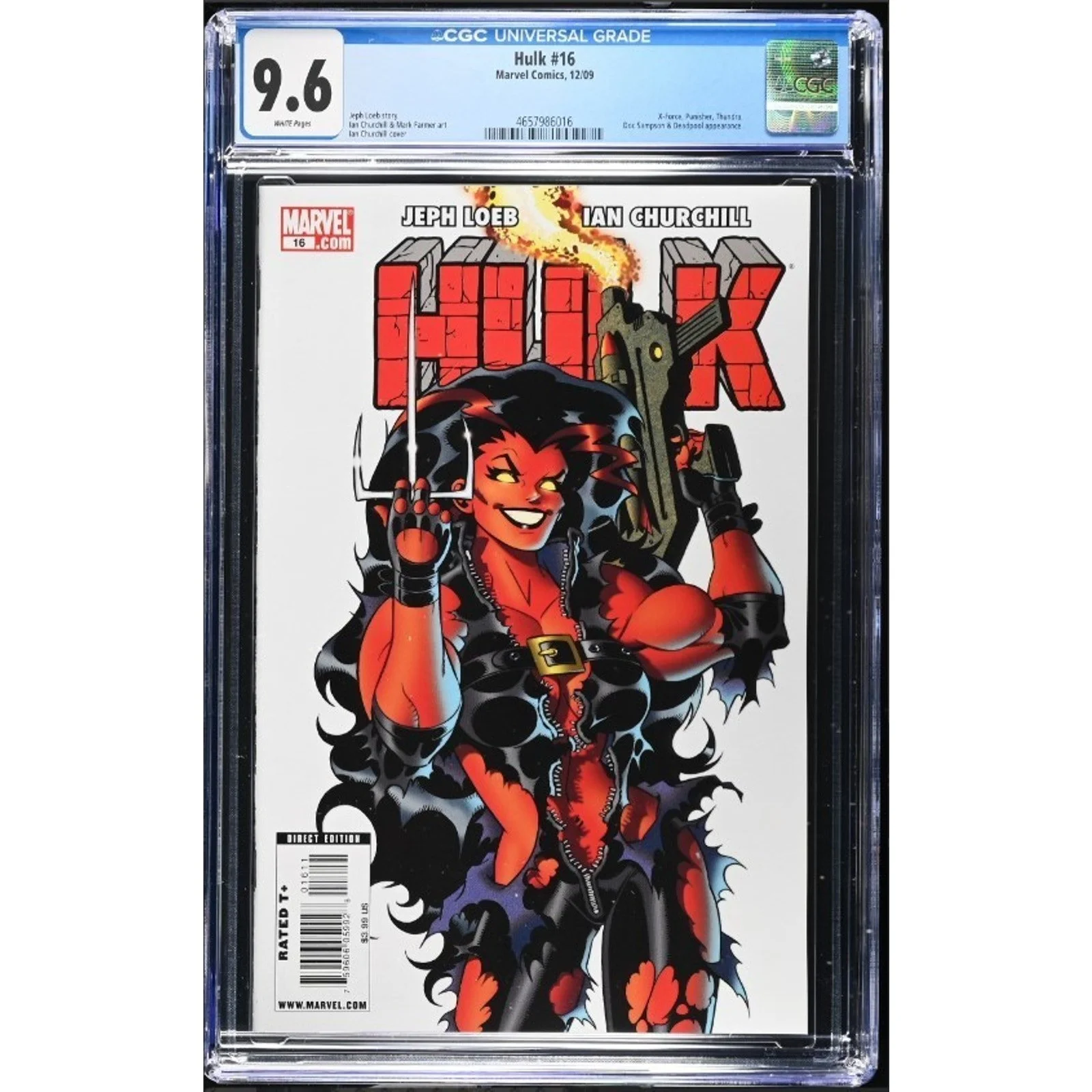 Marvel Comics Hulk #16 CGC 9.6 (2009) 1st full app Red She-Hulk!