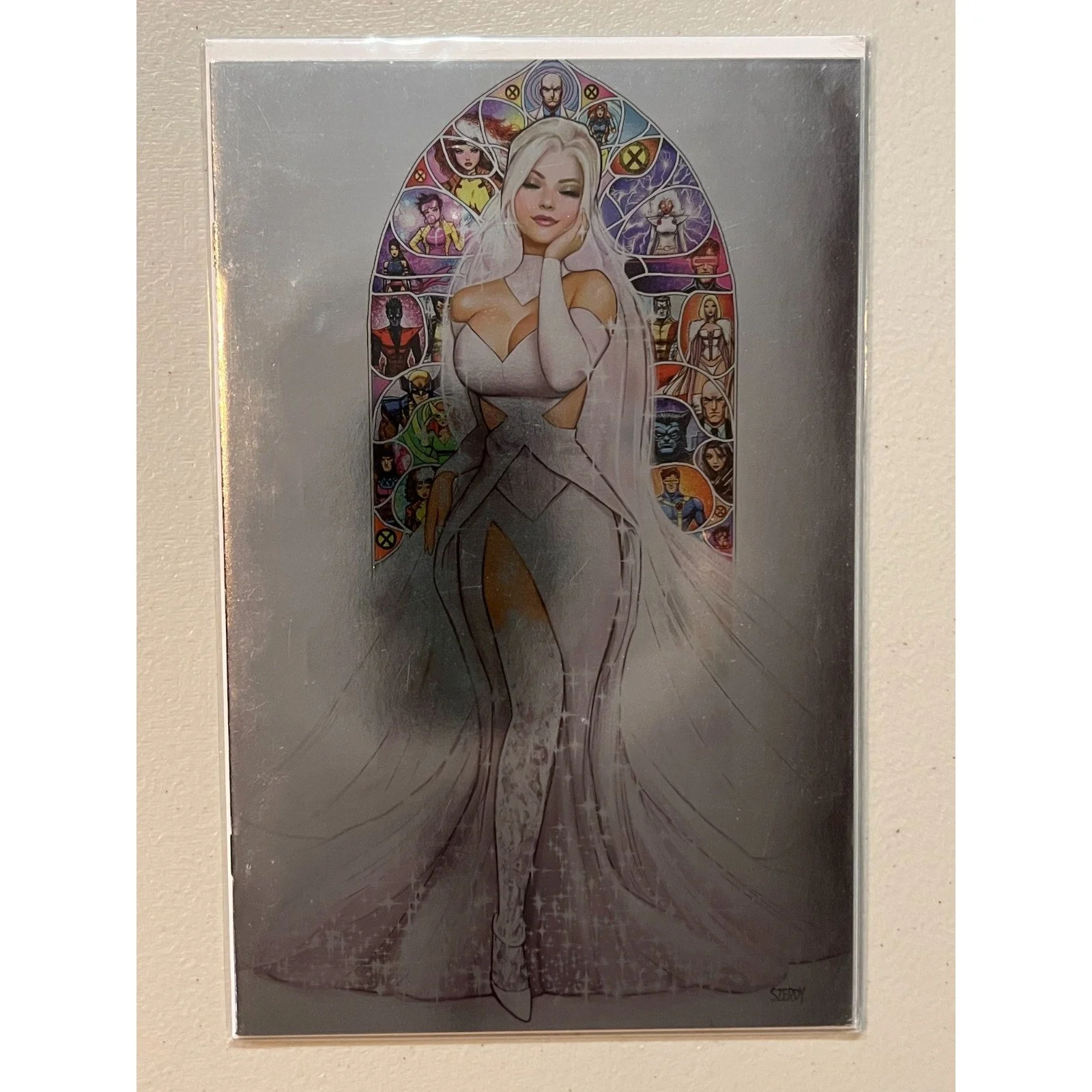 Marvel Comics Invincible Iron Man #10 (2023) NYCC Szerdy Virgin Foil Variant!