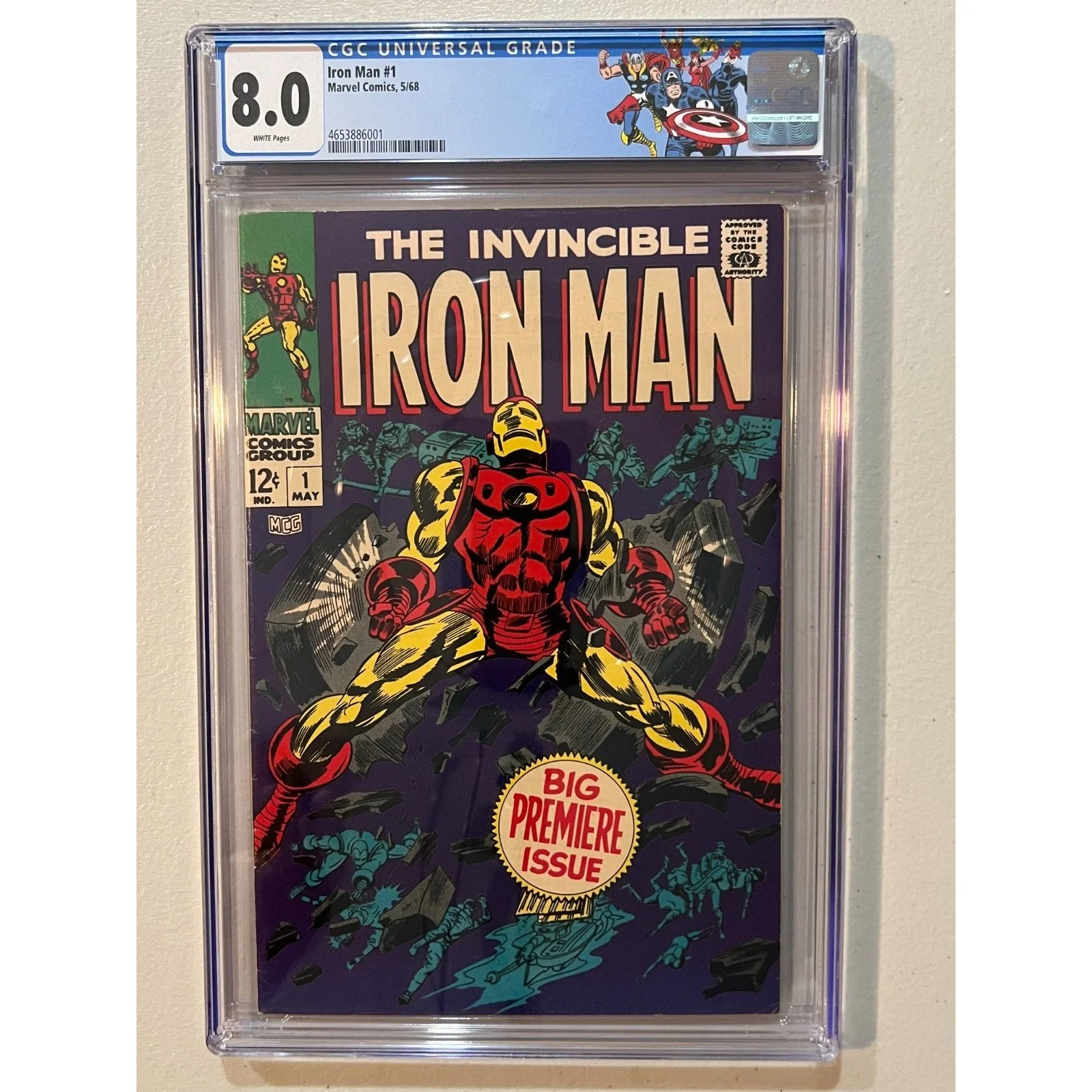 Marvel Comics Iron Man #1 CGC 8.0 (1968) Custom Label!