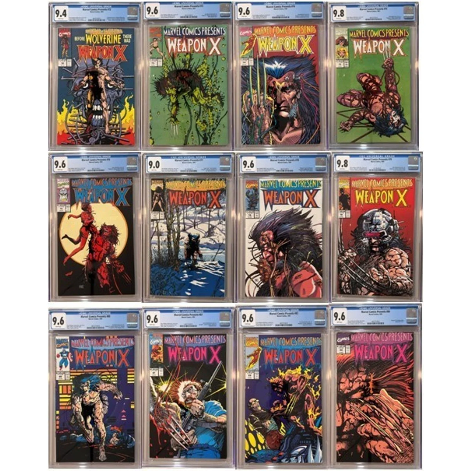 MARVEL COMICS PRESENTS: #72-84 Complete WEAPON X run! Key High Grade 9-9.8