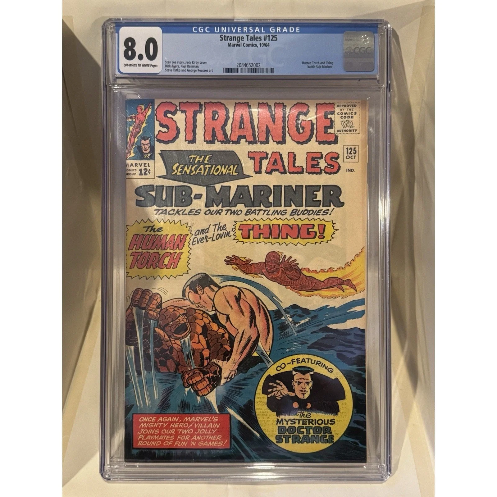Marvel Comics Strange Tales #125 CGC 8.0 (1964)