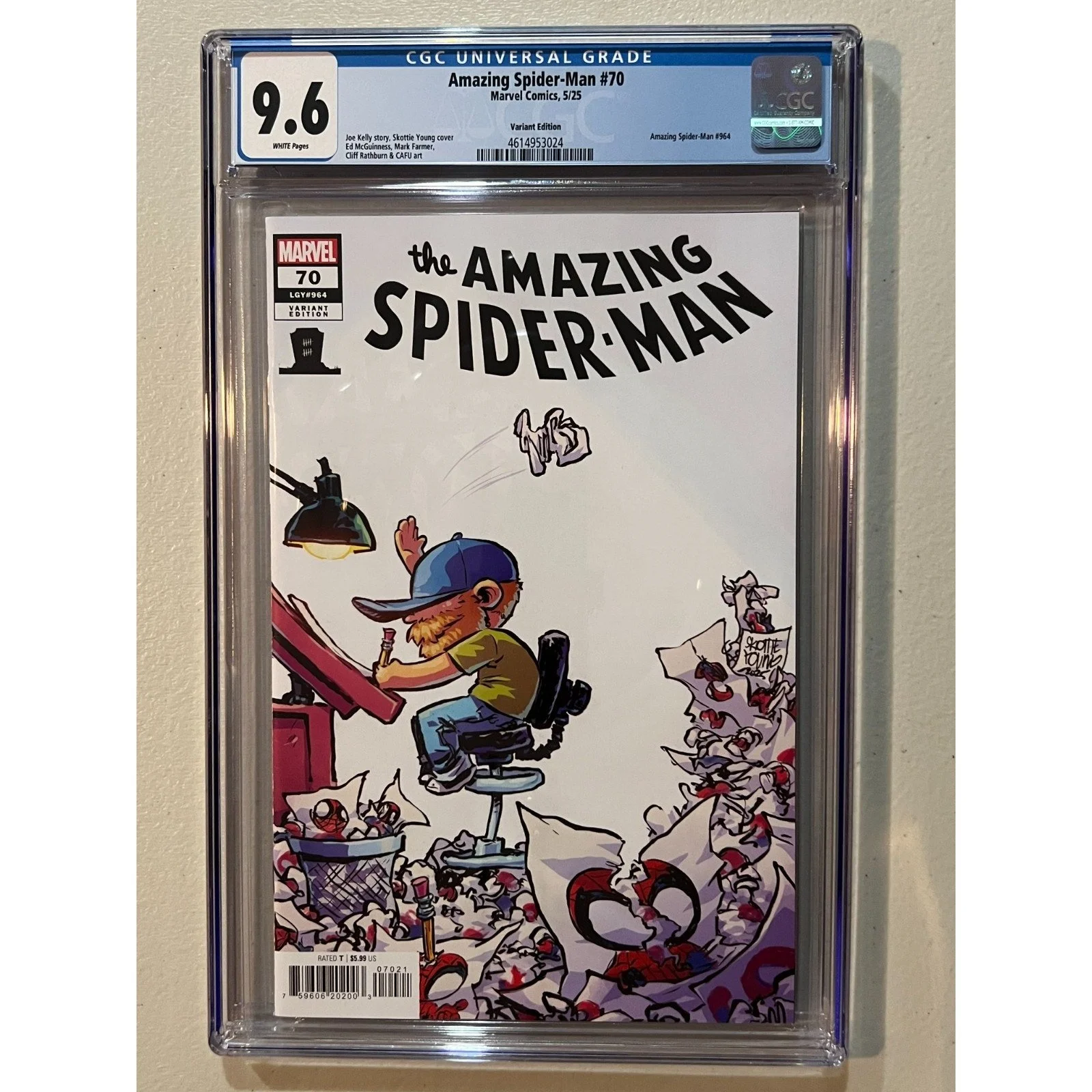 Marvel Comics The Amazing Spider-Man #70 CGC 9.6 Skottie Young Variant