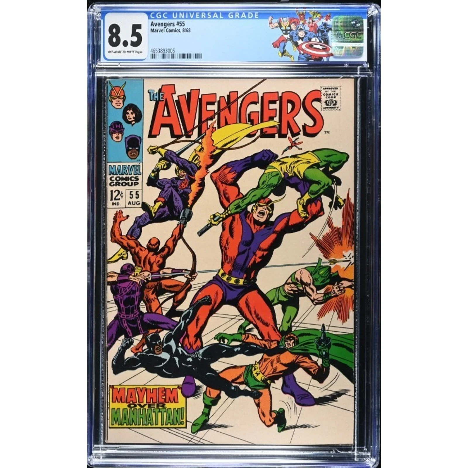 Marvel Comics The Avengers #55 CGC 8.5 (1968) 1st Appearance of Ultron!