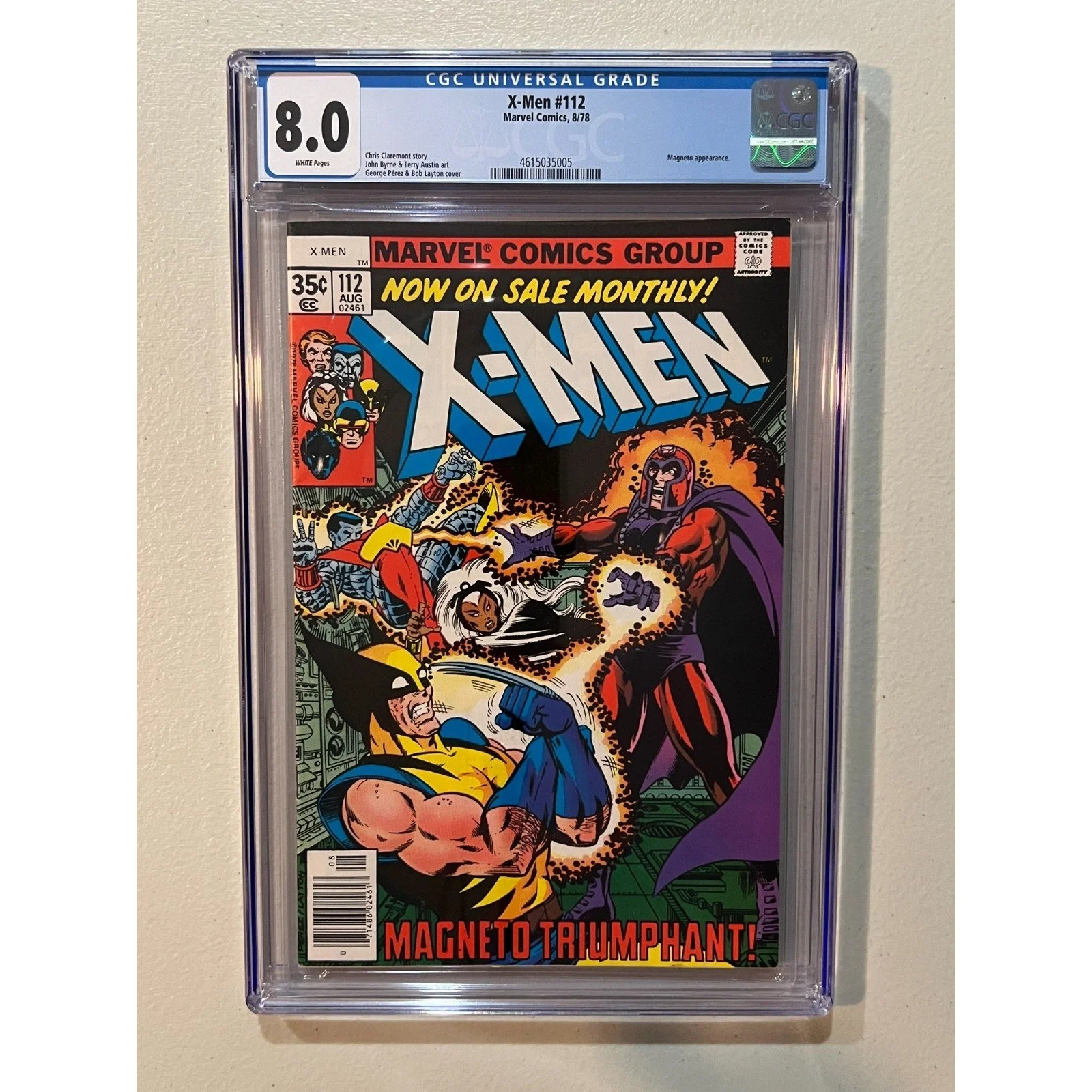 Marvel Comics The X-Men #112 CGC 8.0 (1978)