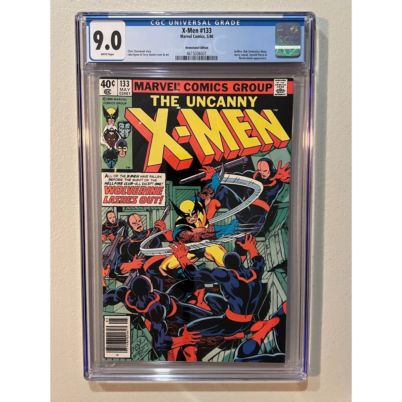 Marvel Comics Uncanny X-Men # 133 CGC 9.0 (1980) Newsstand!!