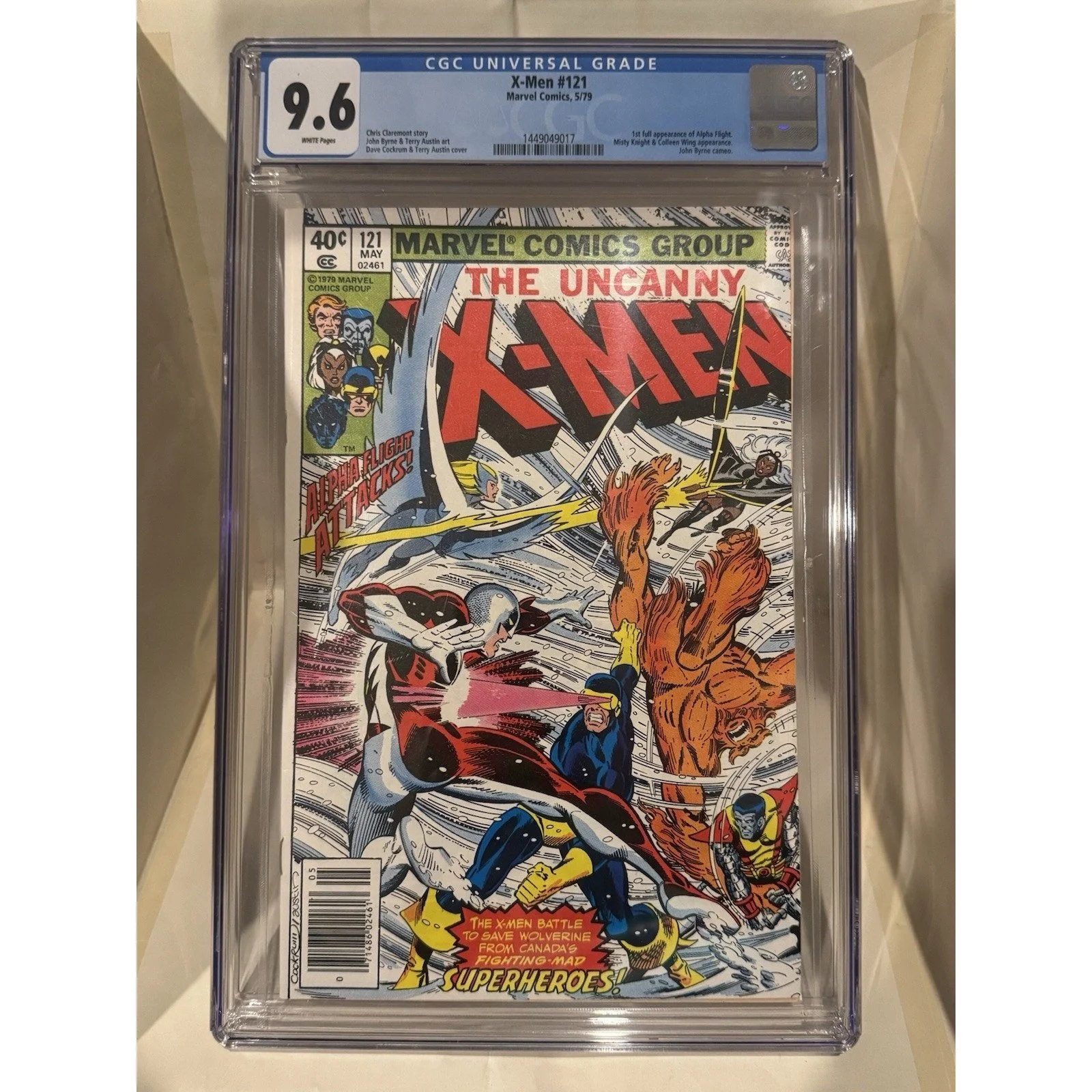 Marvel Comics Uncanny X-Men #121 CGC 9.6 (1979) 1st Full App. Alpha Flight!