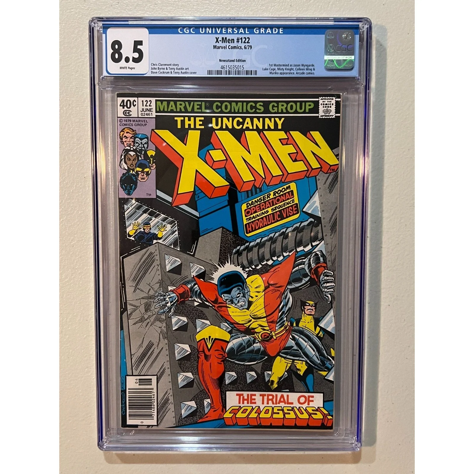 Marvel Comics Uncanny X-Men #122 CGC 8.0 (1979) Newstand! 1st Mastermind!