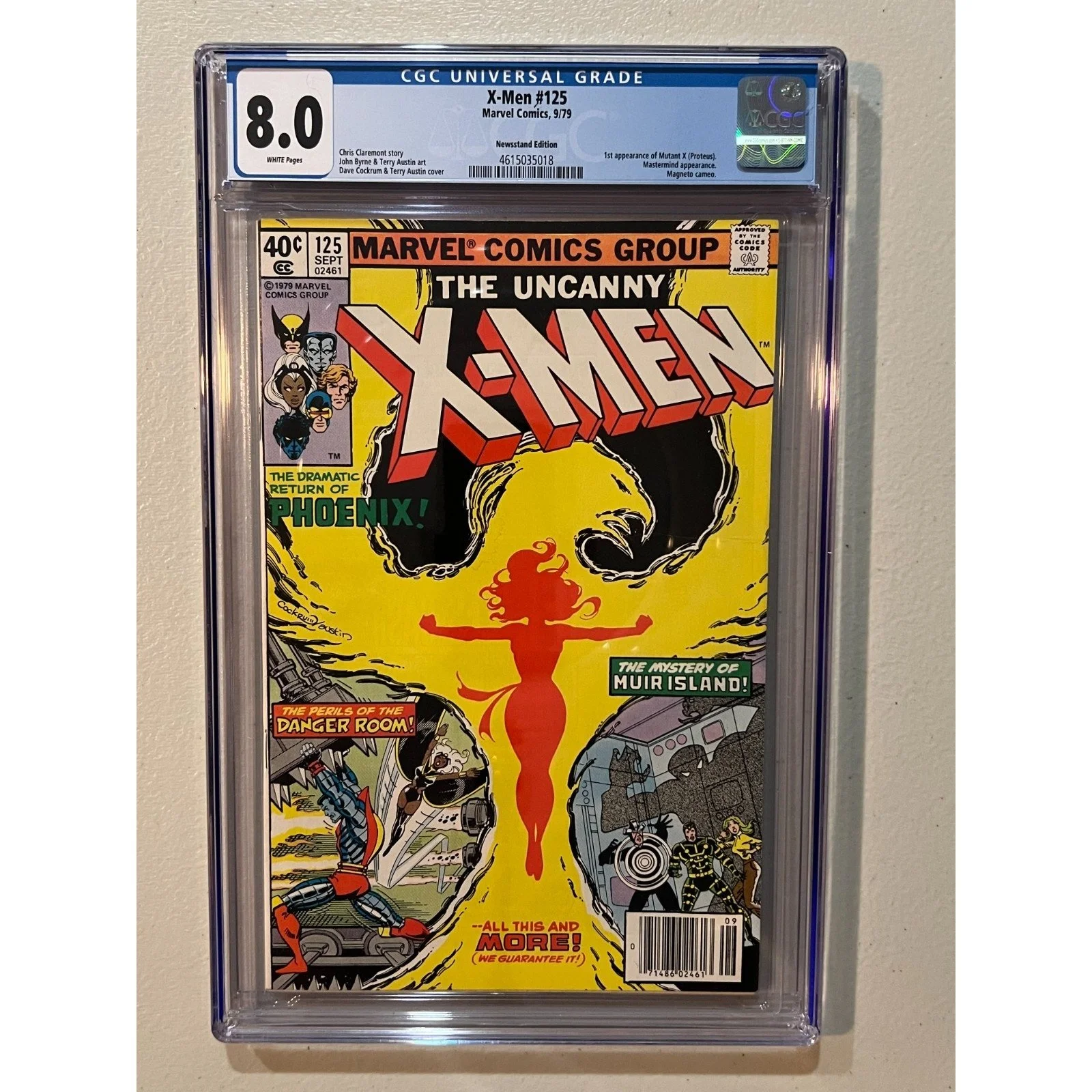 Marvel Comics Uncanny X-Men #125 CGC 8.0 (1979) 1st App Mutant X (Proteus)