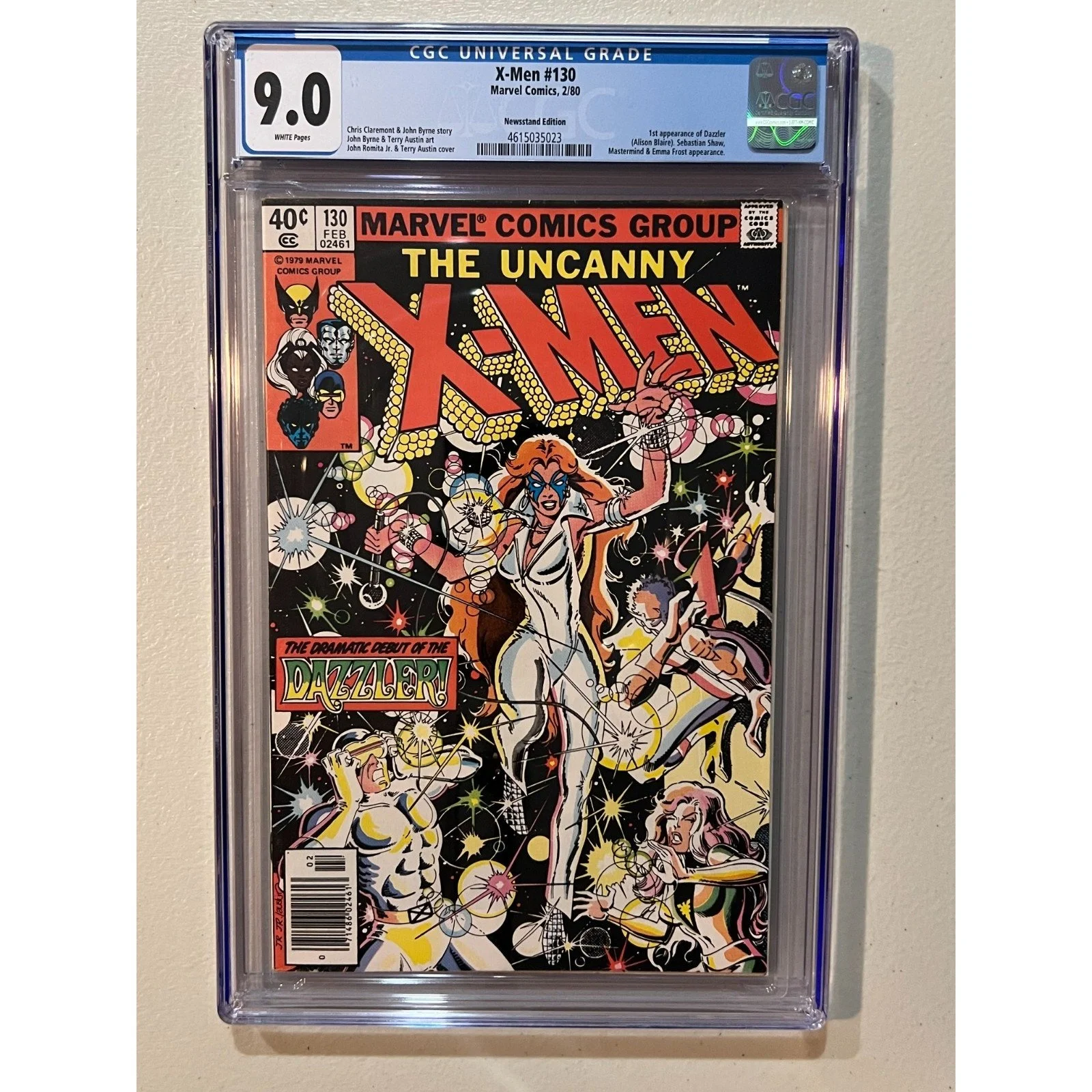 Marvel Comics Uncanny X-Men #130 CGC 9.0 (1980) Newsstand! 1st Dazzler!