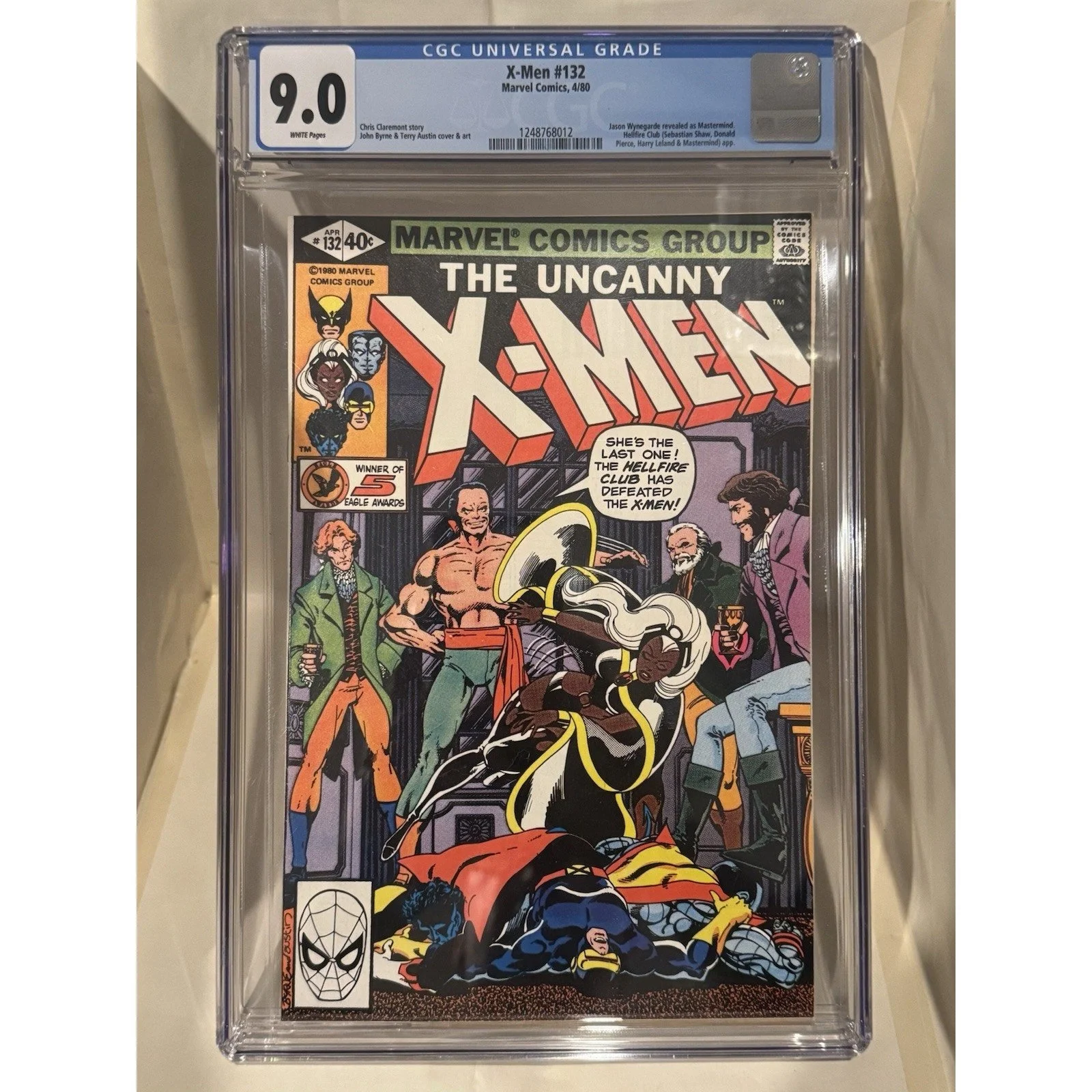 Marvel Comics Uncanny X-Men #132 CGC 9.0 (1980) Hellfire Club Appearance!