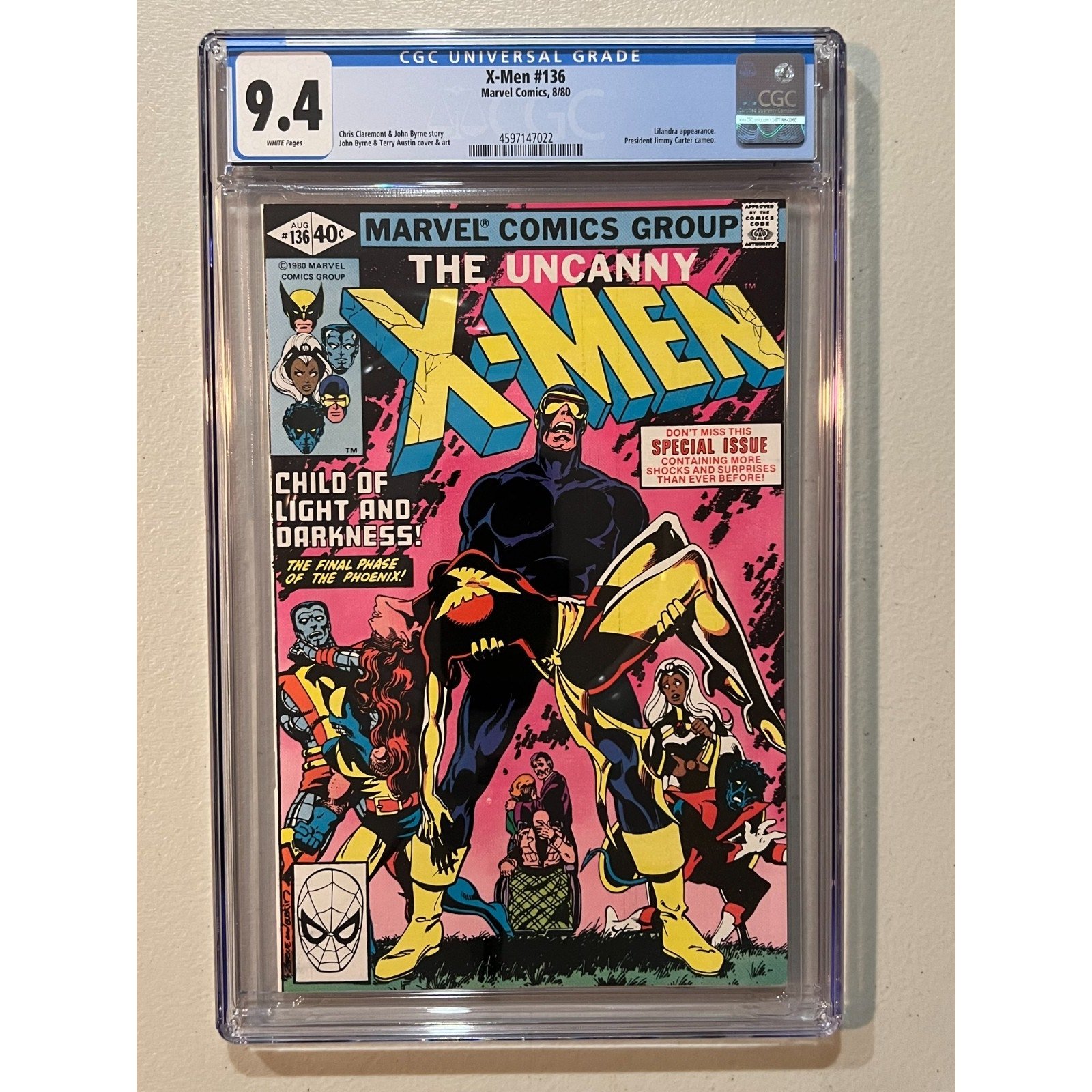 Marvel Comics Uncanny X-Men #136 CGC 9.4 (1980)