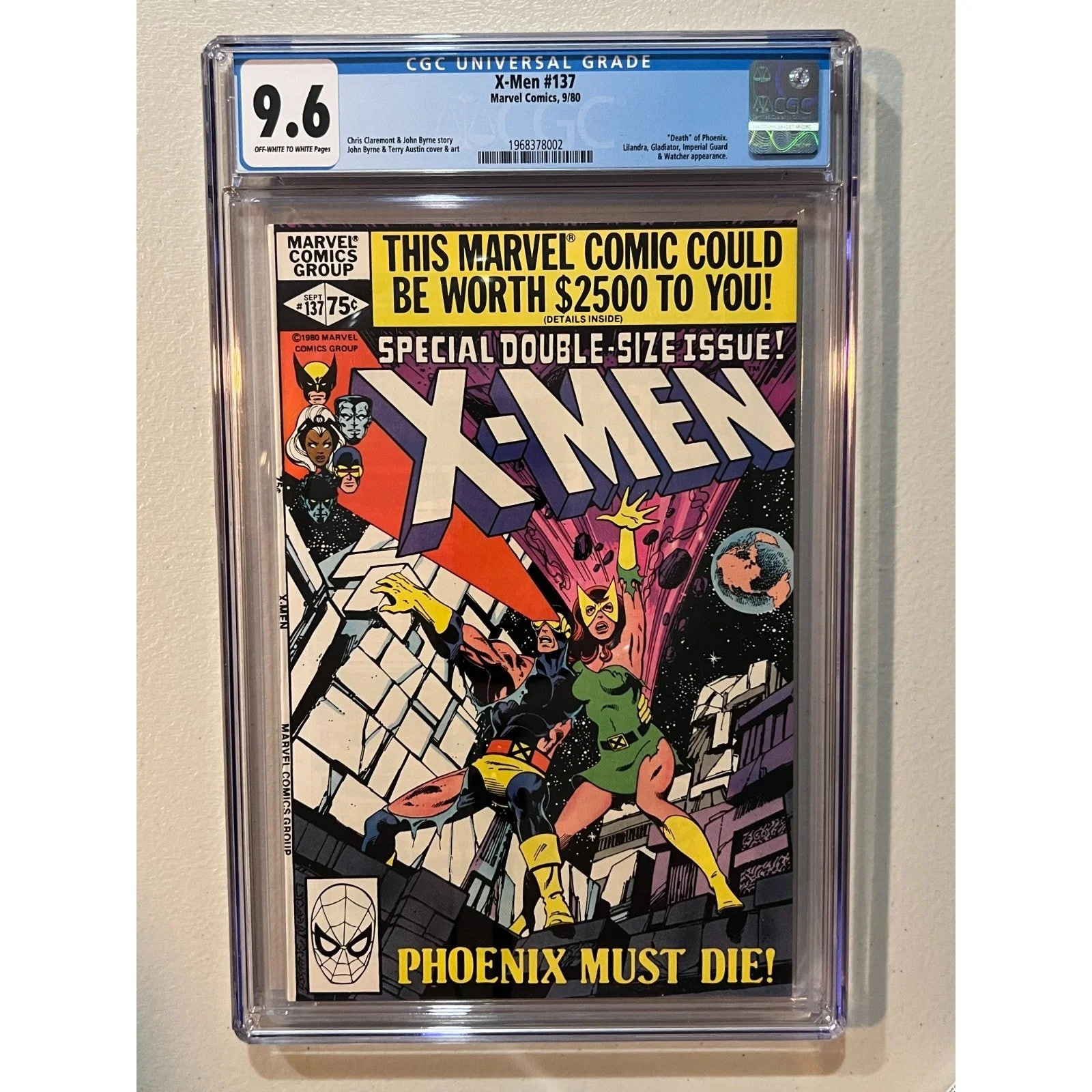 Marvel Comics Uncanny X-Men #137 CGC 9.6 (1980) "Death" of Phoenix