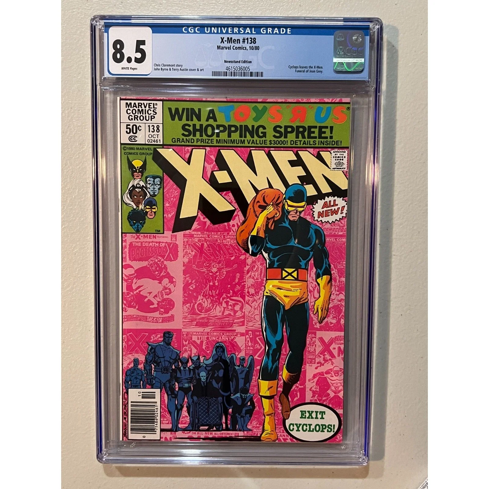 Marvel Comics Uncanny X-Men #138 CGC 8.5 (1980) Newsstand!!