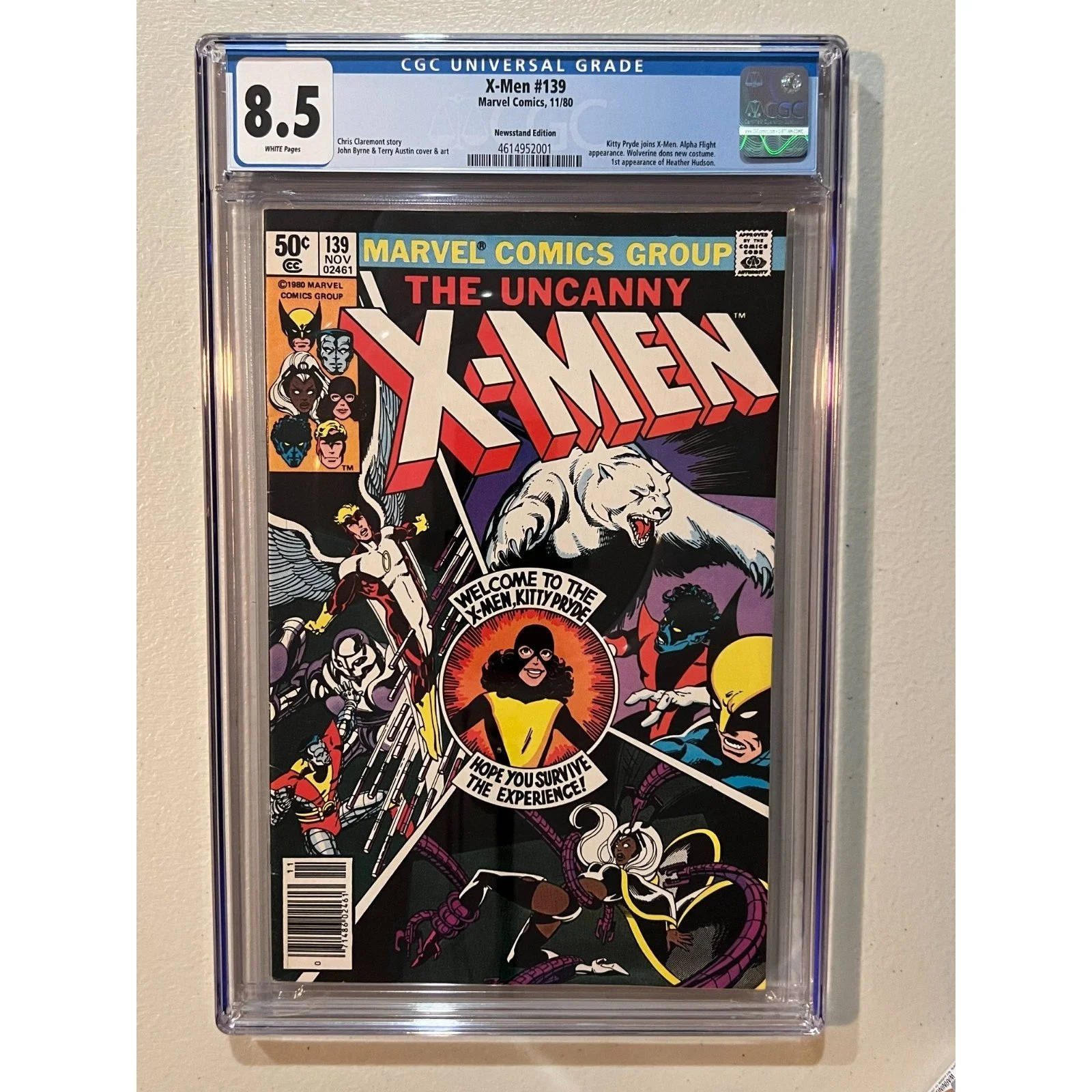 Marvel Comics Uncanny X-Men #139 CGC 8.5 (1980) Newsstand!!