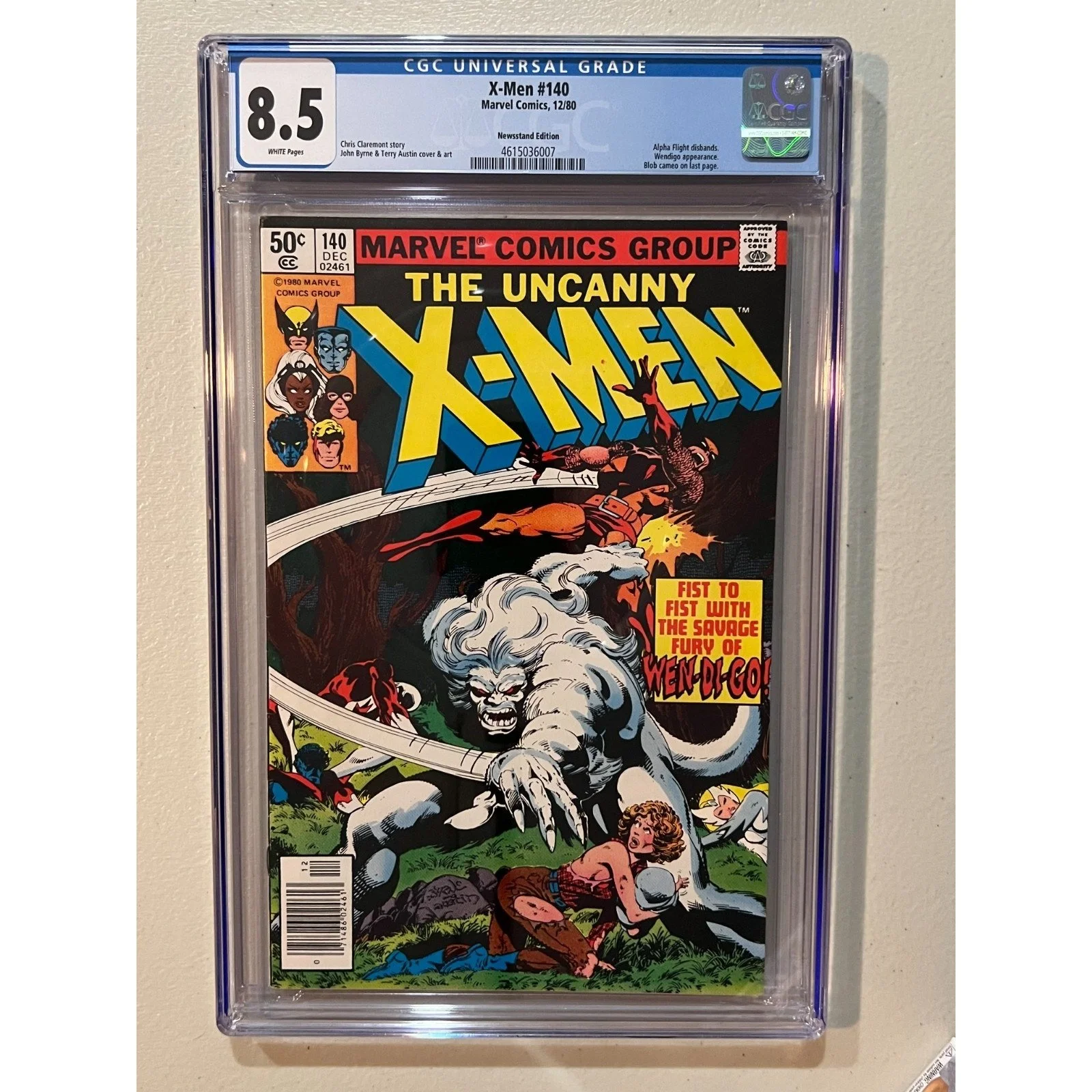 Marvel Comics Uncanny X-Men #140 CGC 8.5 (1980) Newsstand!!
