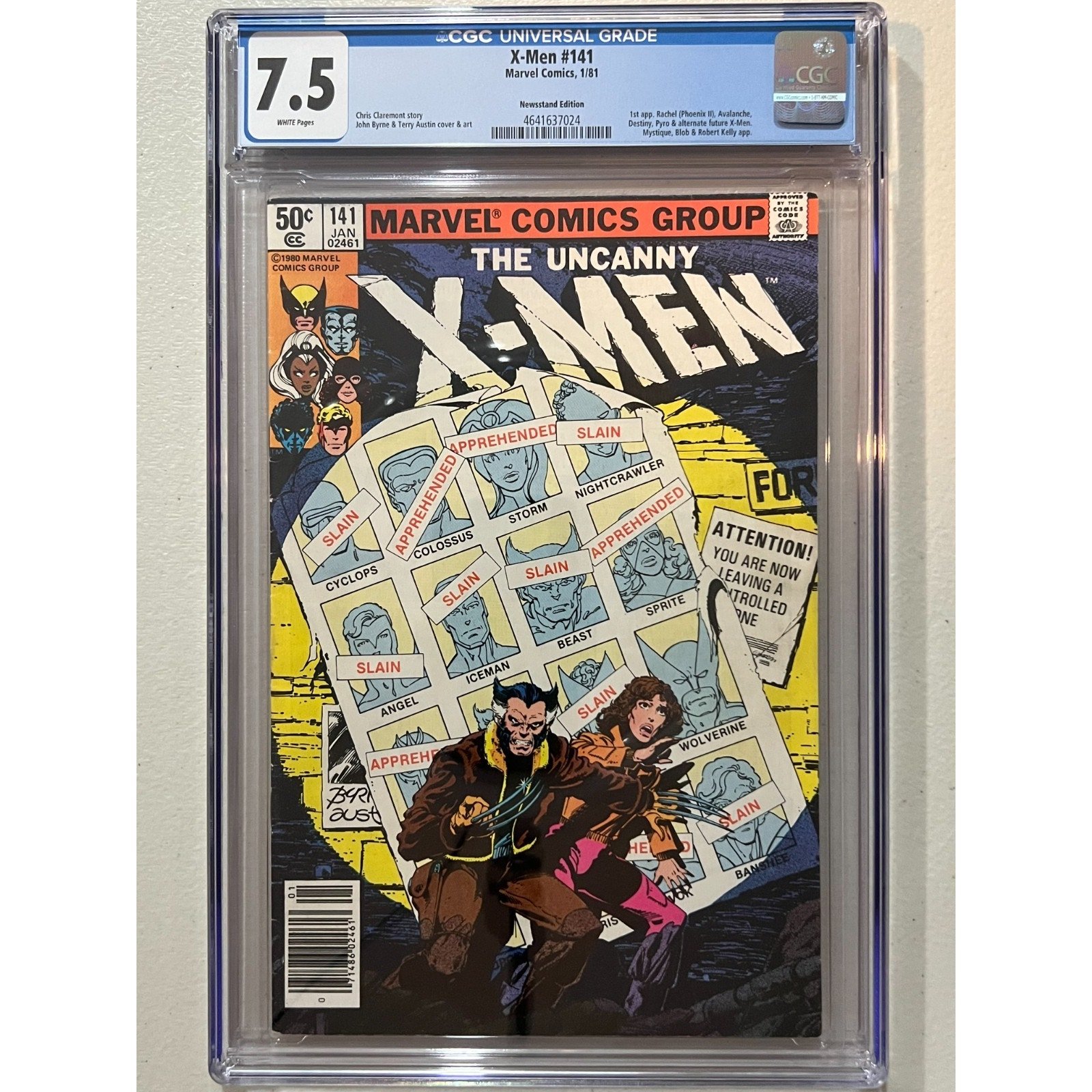 Marvel Comics Uncanny X-Men #141 CGC 7.5 Days of Future Past Newsstand!