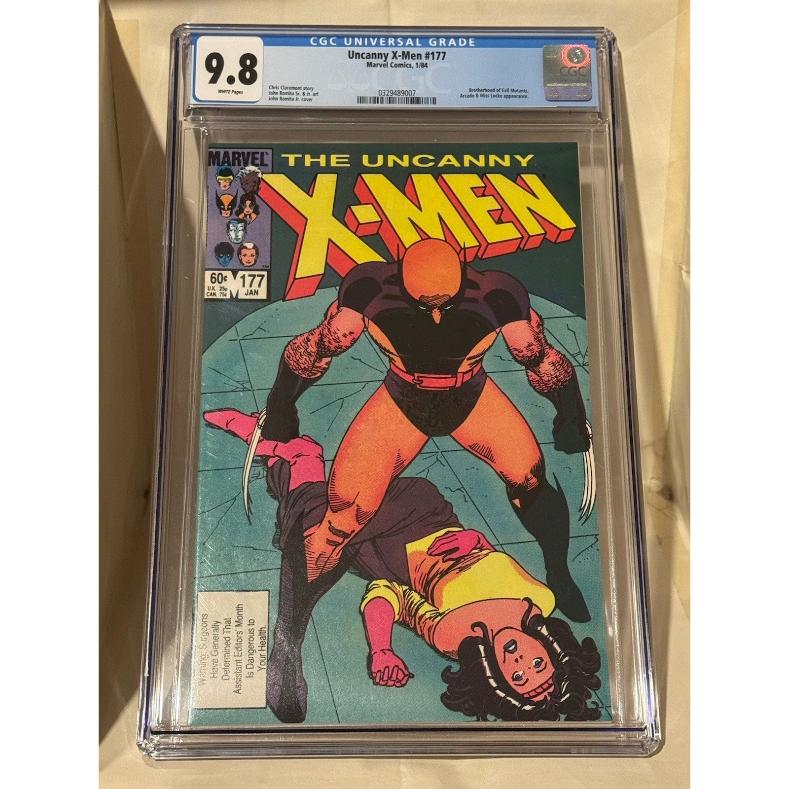 Marvel Comics Uncanny X-Men #177 CGC 9.8 (1984)