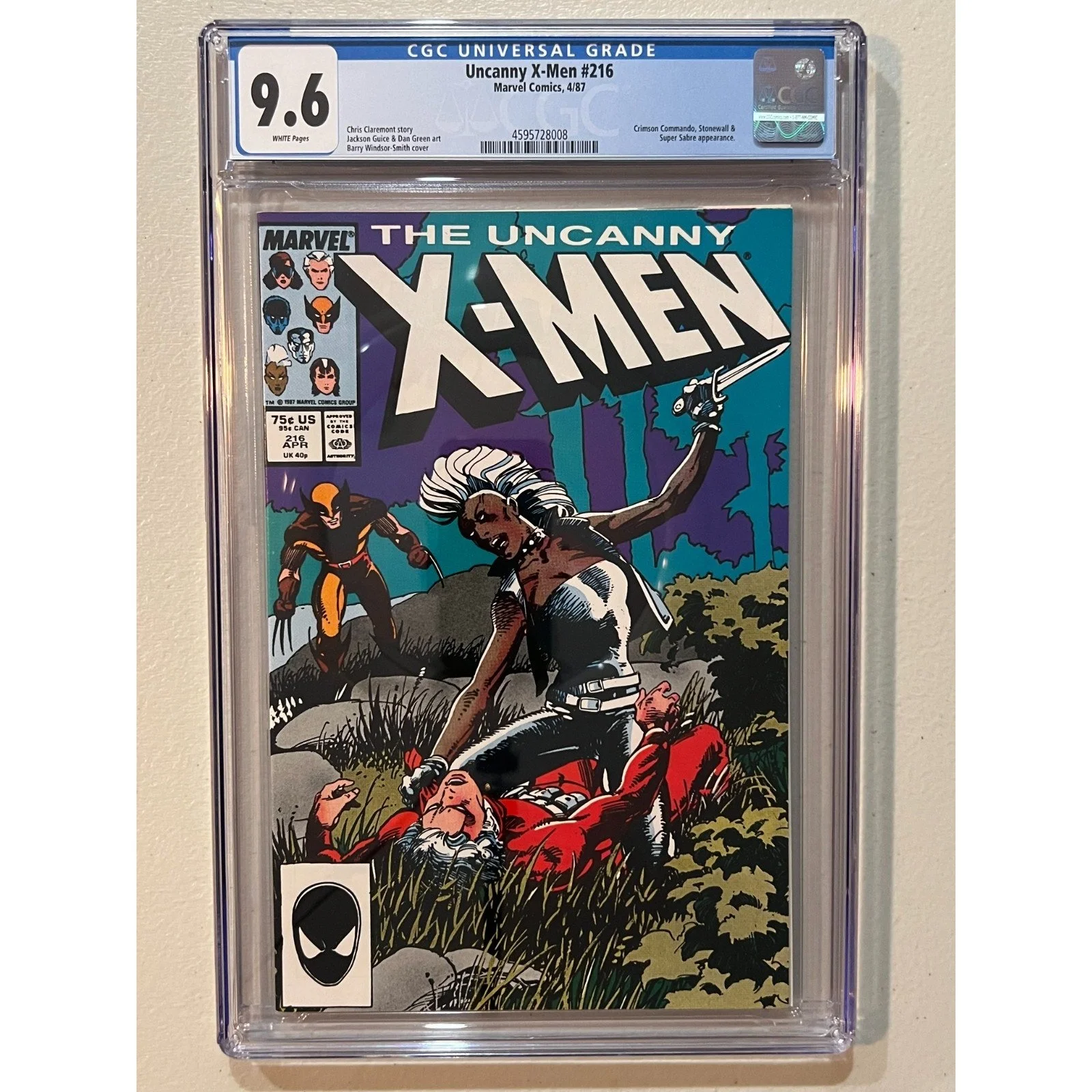 Marvel Comics Uncanny X-Men #216 CGC 9.6 (1987)