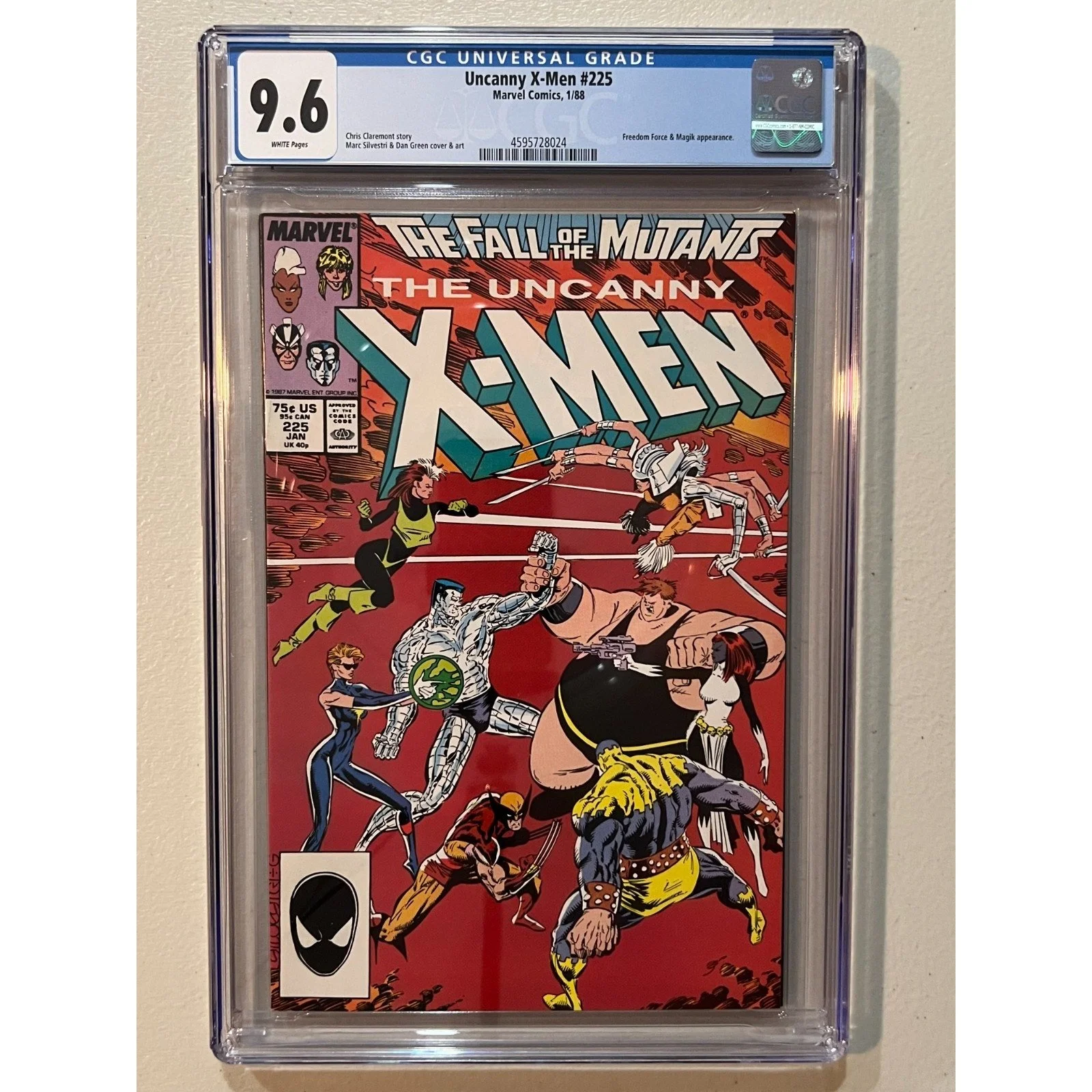 Marvel Comics Uncanny X-Men #225 CGC 9.6 (1988)