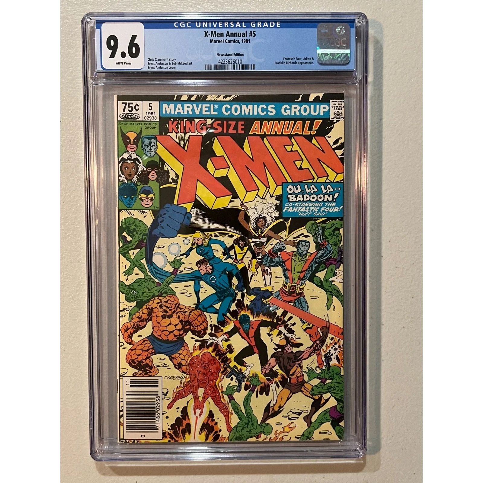 Marvel Comics Uncanny X-Men Annual #5 CGC 9.6 (1981) Newsstand!!