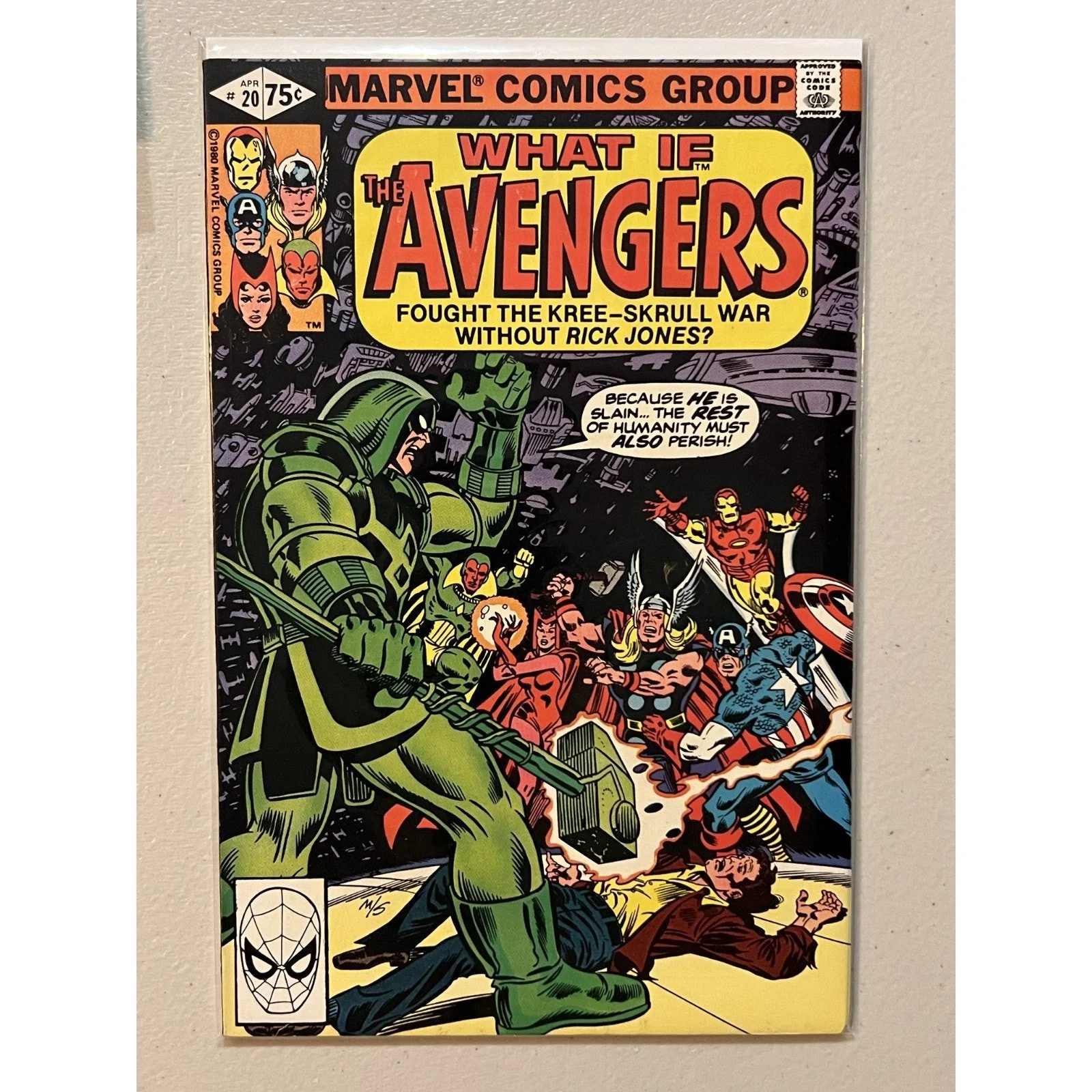 Marvel Comics What If? #20 (1980) The Avengers Fought Kree/Skrull War w/o Rick J