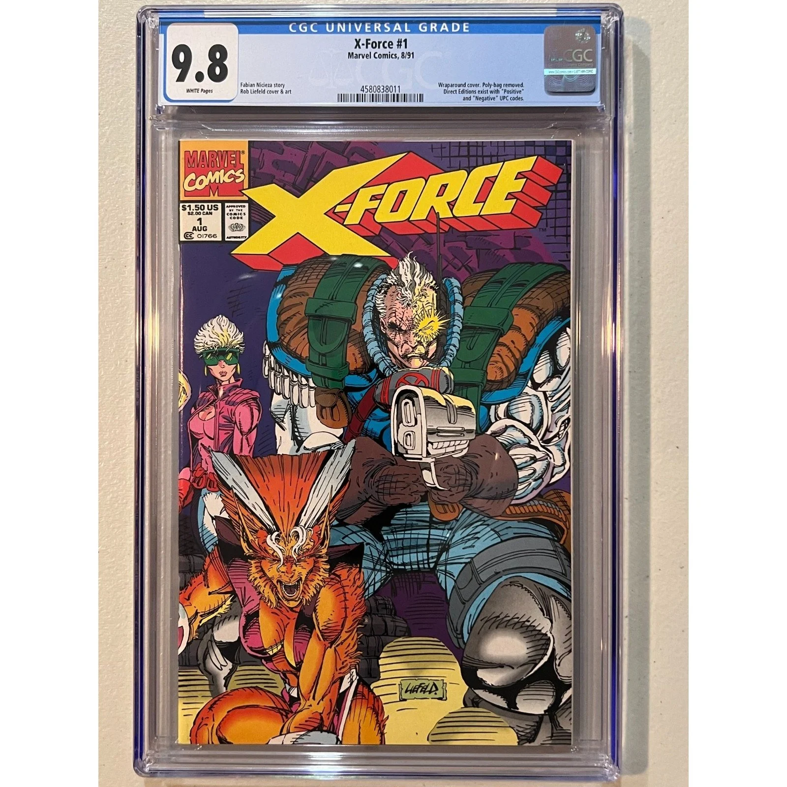 Marvel Comics X-Force #1 CGC 9.8 (1991) Liefeld/Nicieza