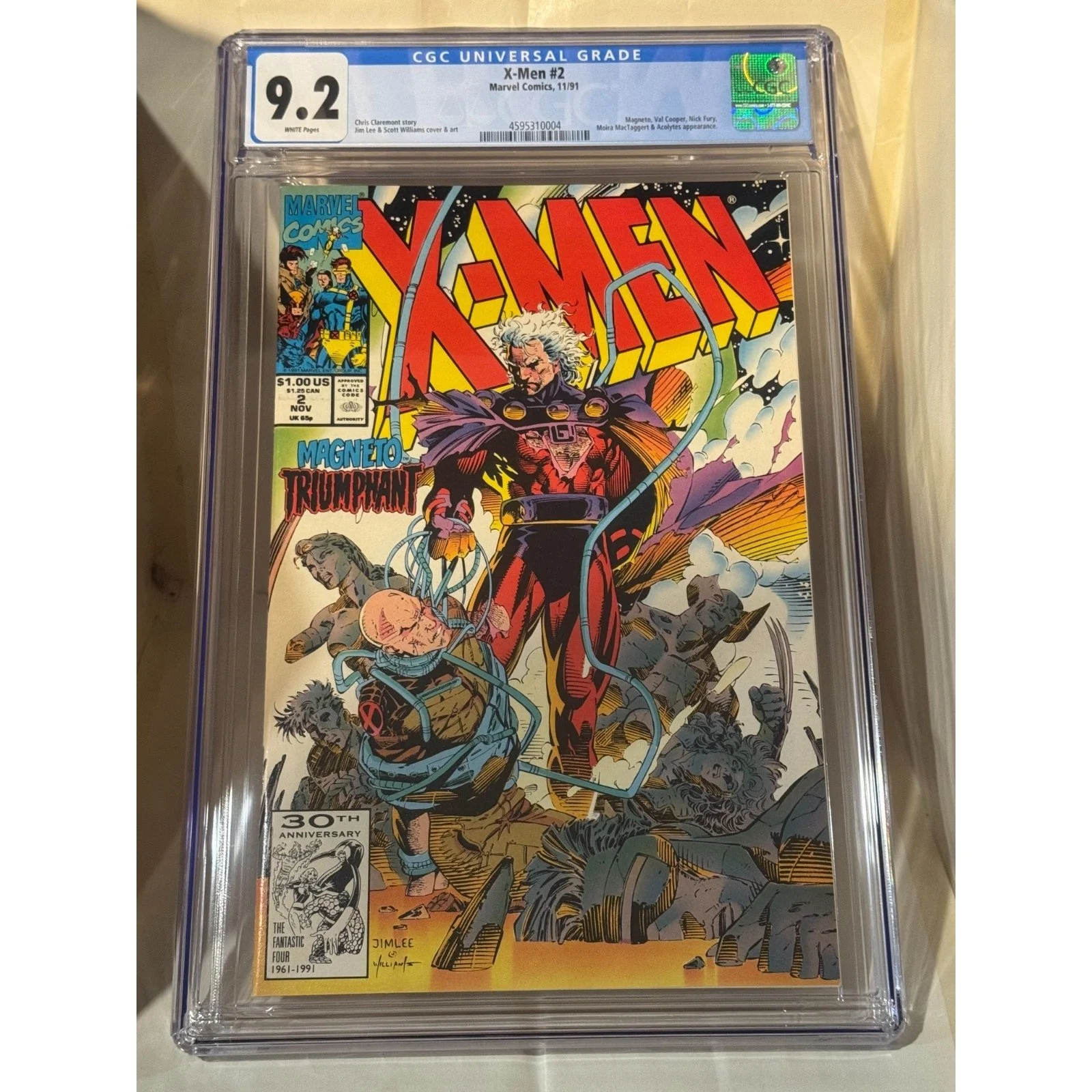 Marvel Comics X-Men #2 CGC 9.2 (1991)