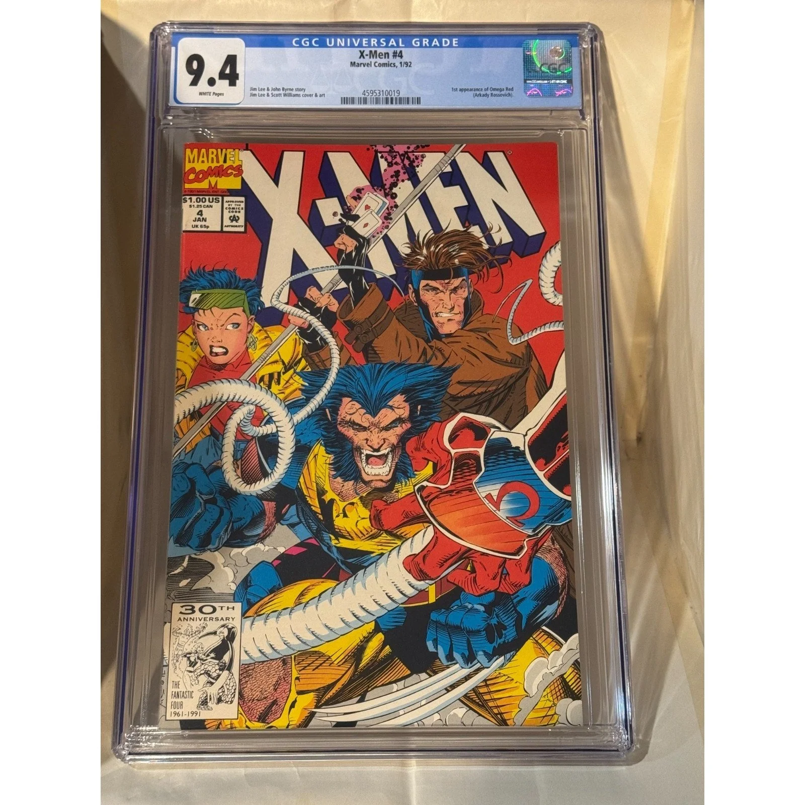 Marvel Comics X-Men #4 CGC 9.4 (1991) 1st Appearance OMEGA RED