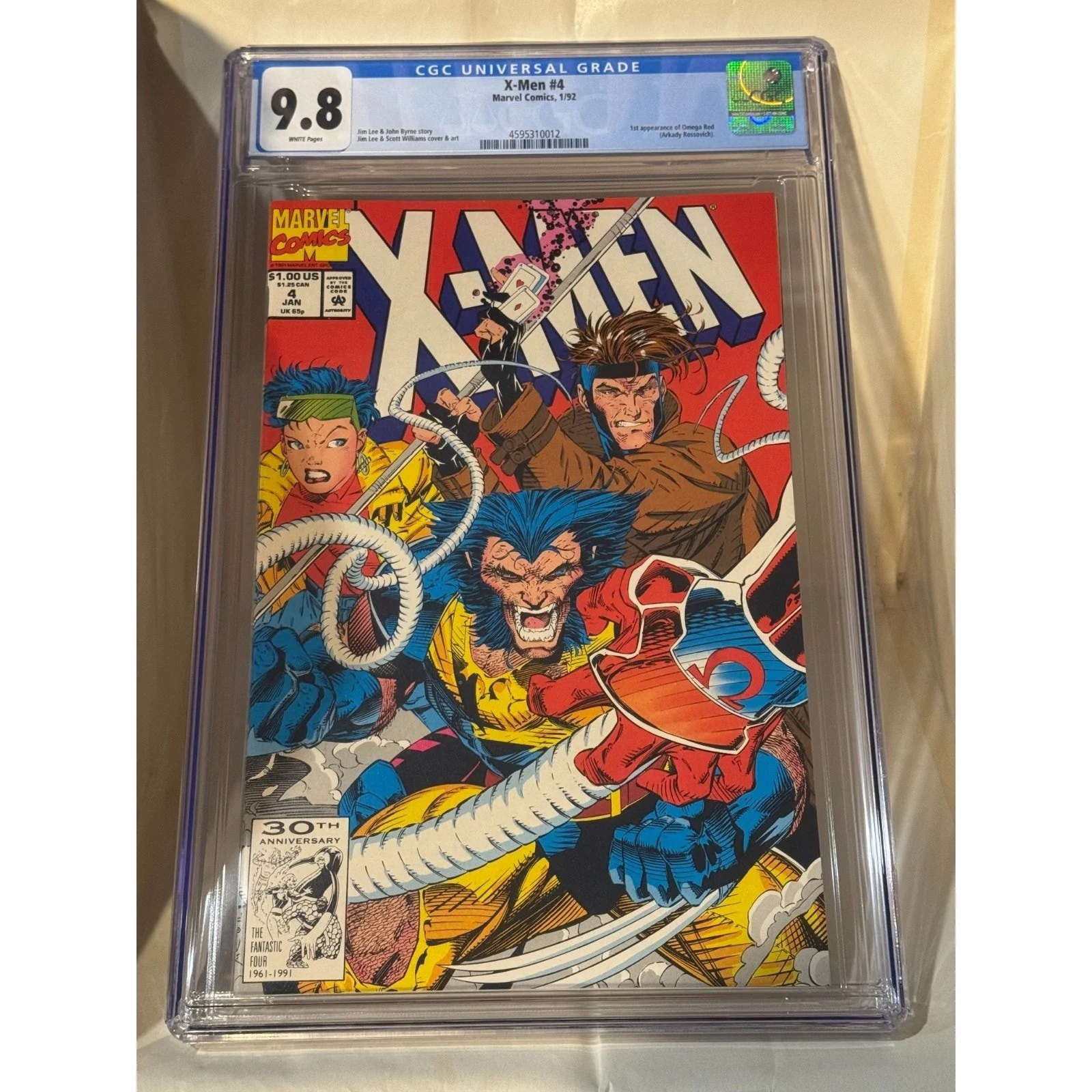 Marvel Comics X-Men #4 CGC 9.8 (1991) 1st Appearance OMEGA RED