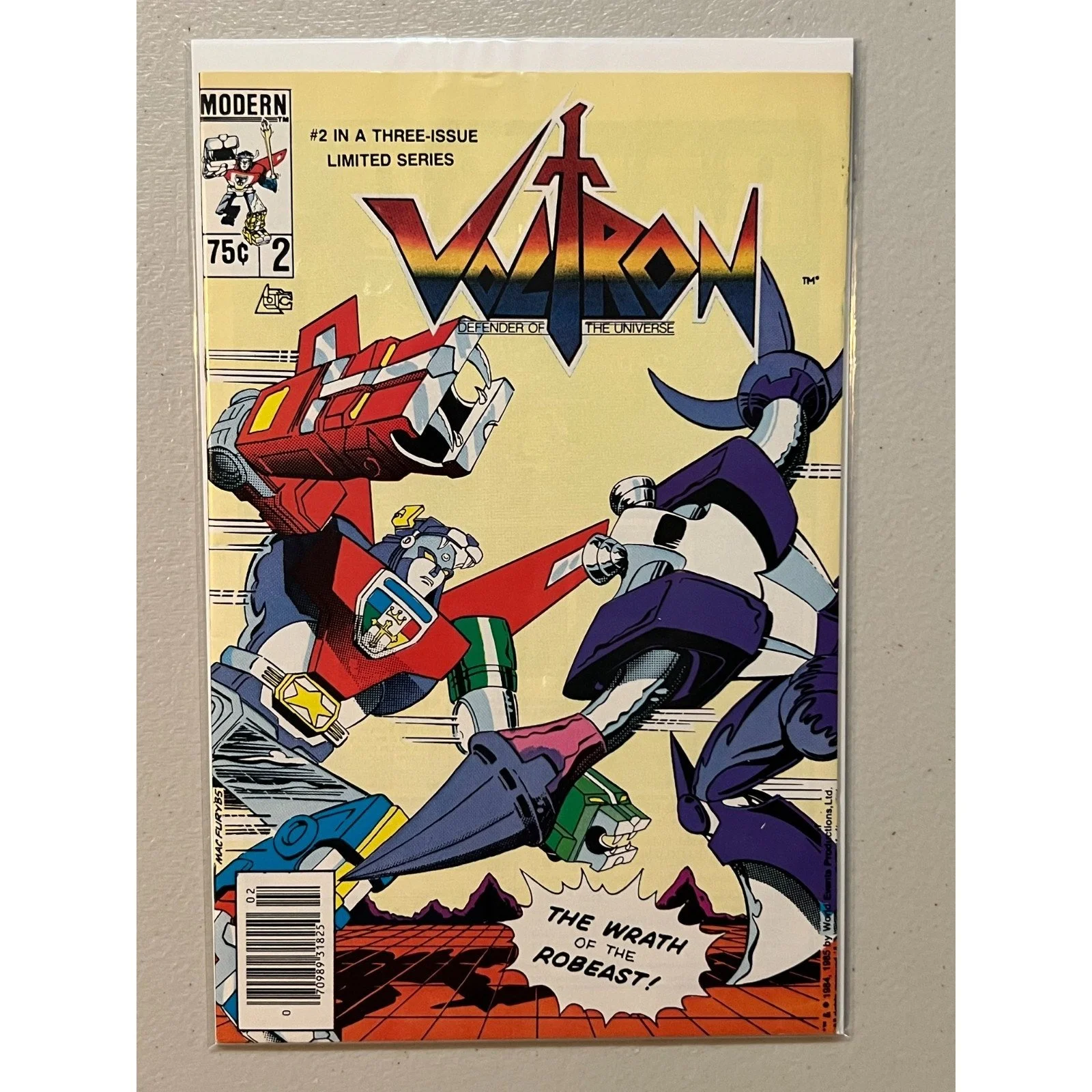 Modern Comics Voltron #2 (1985) Newsstand! High Grade!