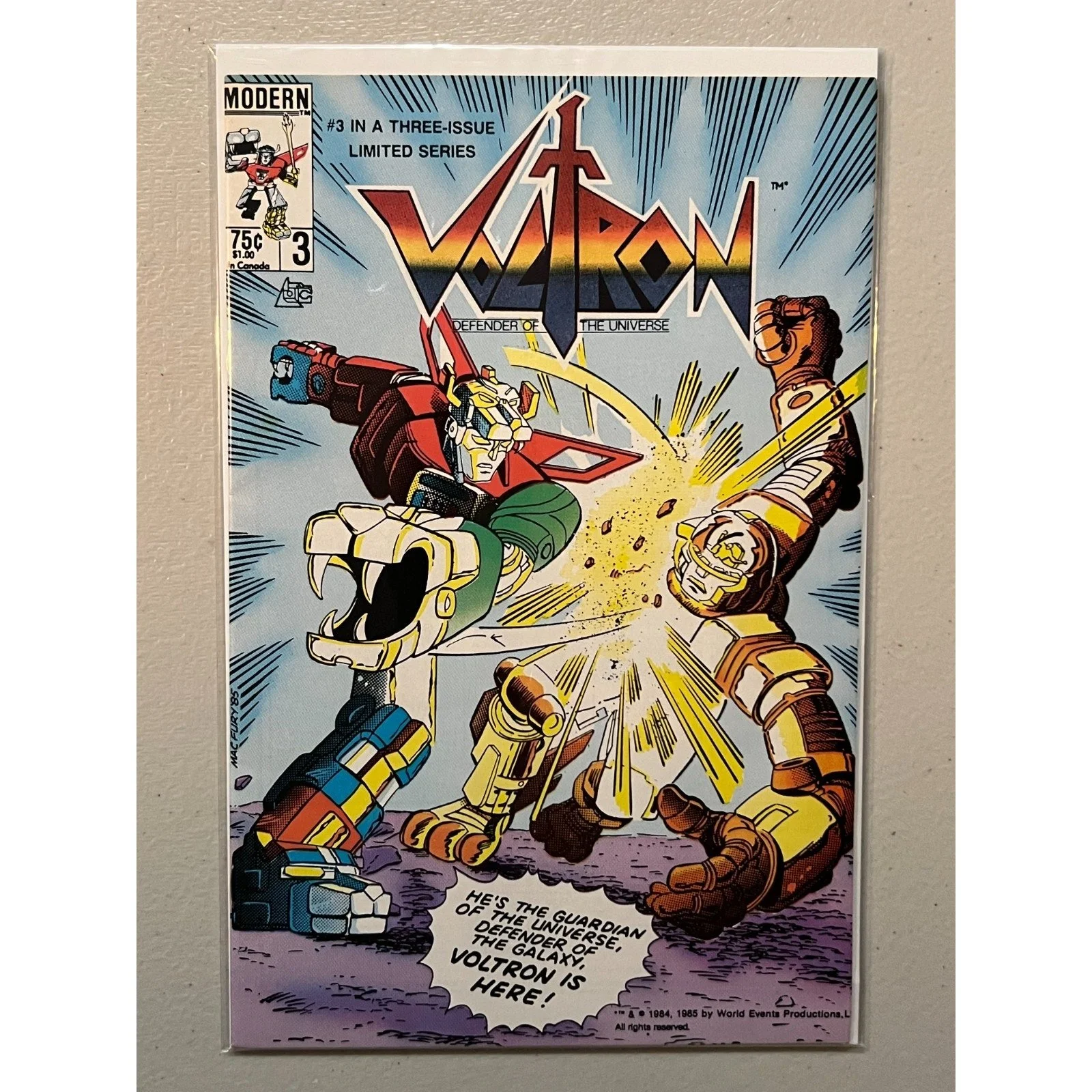 Modern Comics Voltron #3 (1985) High Grade!