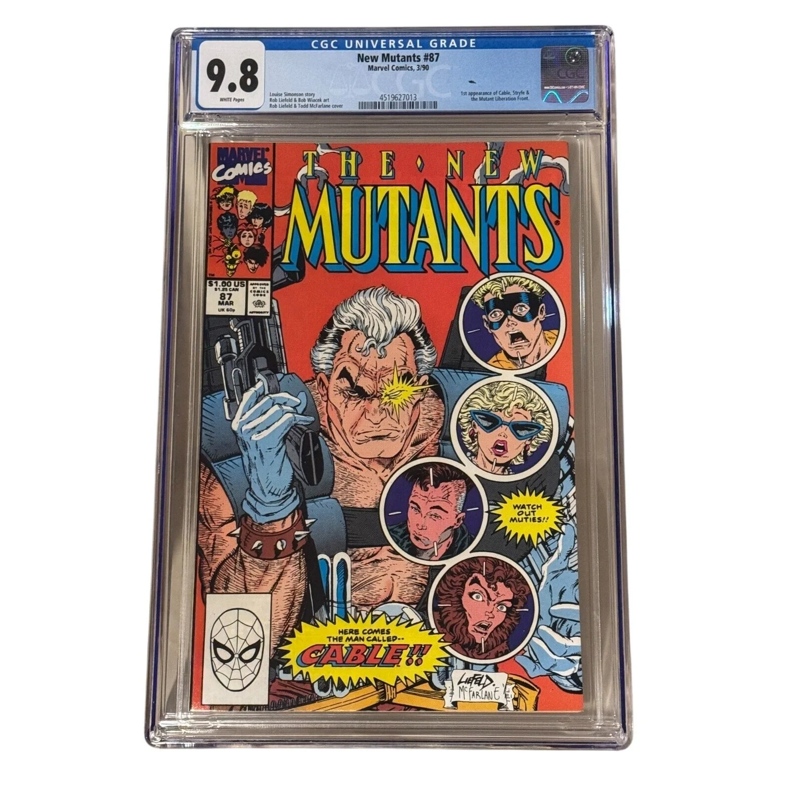 Marvel Comics New Mutants #87 CGC 9.8 (1990) 1ST Cable & Stryfe!!