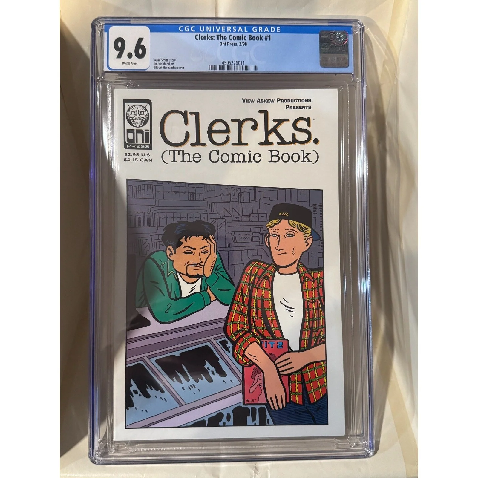 Oni Press Clerks: The Comic Book #1 CGC 9.8 (1998) Jersey's own Kevin Smith!!