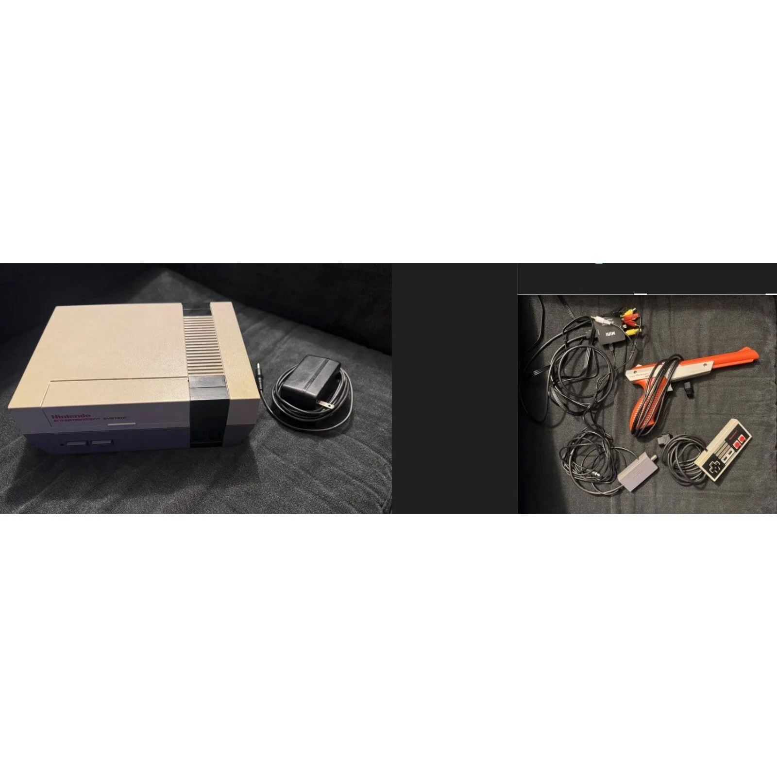 Original Nintendo NES Console Bundle With Games Tested Works.