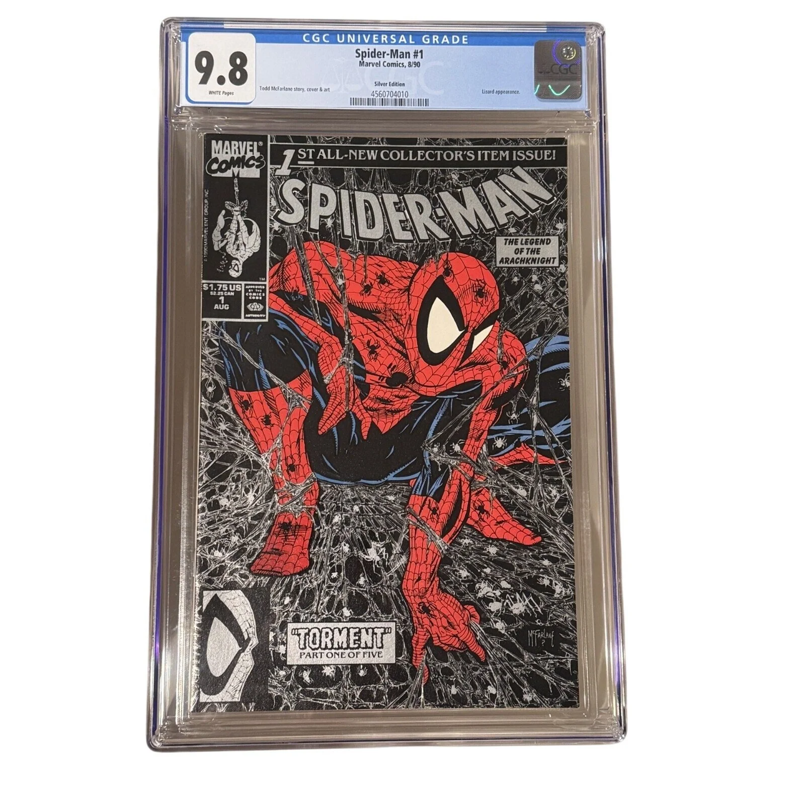 Marvel Comics Spider-Man #1 CGC 9.8 (1990) Todd McFarlane Regular & Silver Covers!
