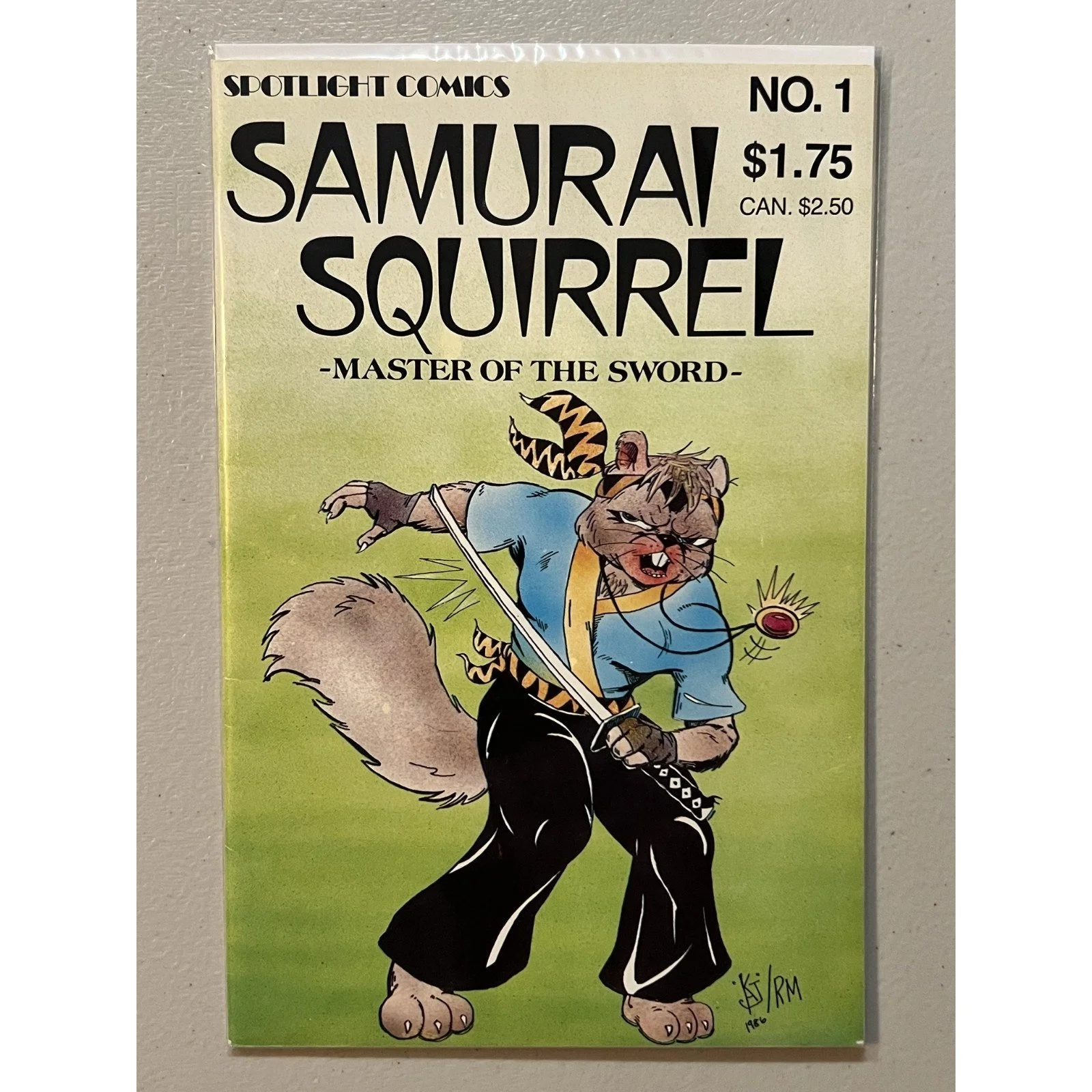 Spotlight Comics Samurai Squirrel #1 (1986) High Grade!