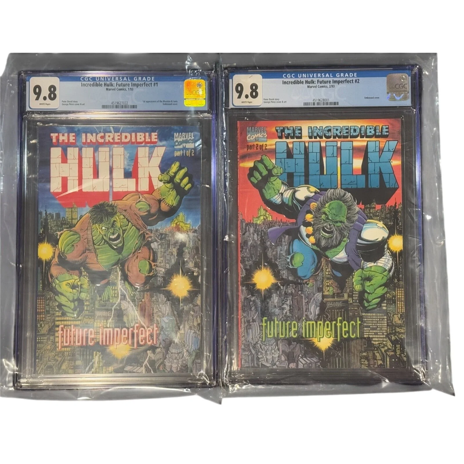 Marvel Comics The Incredible Hulk: Future Imperfect # 1 and # 2 Both CGC 9.8 1st Maestro