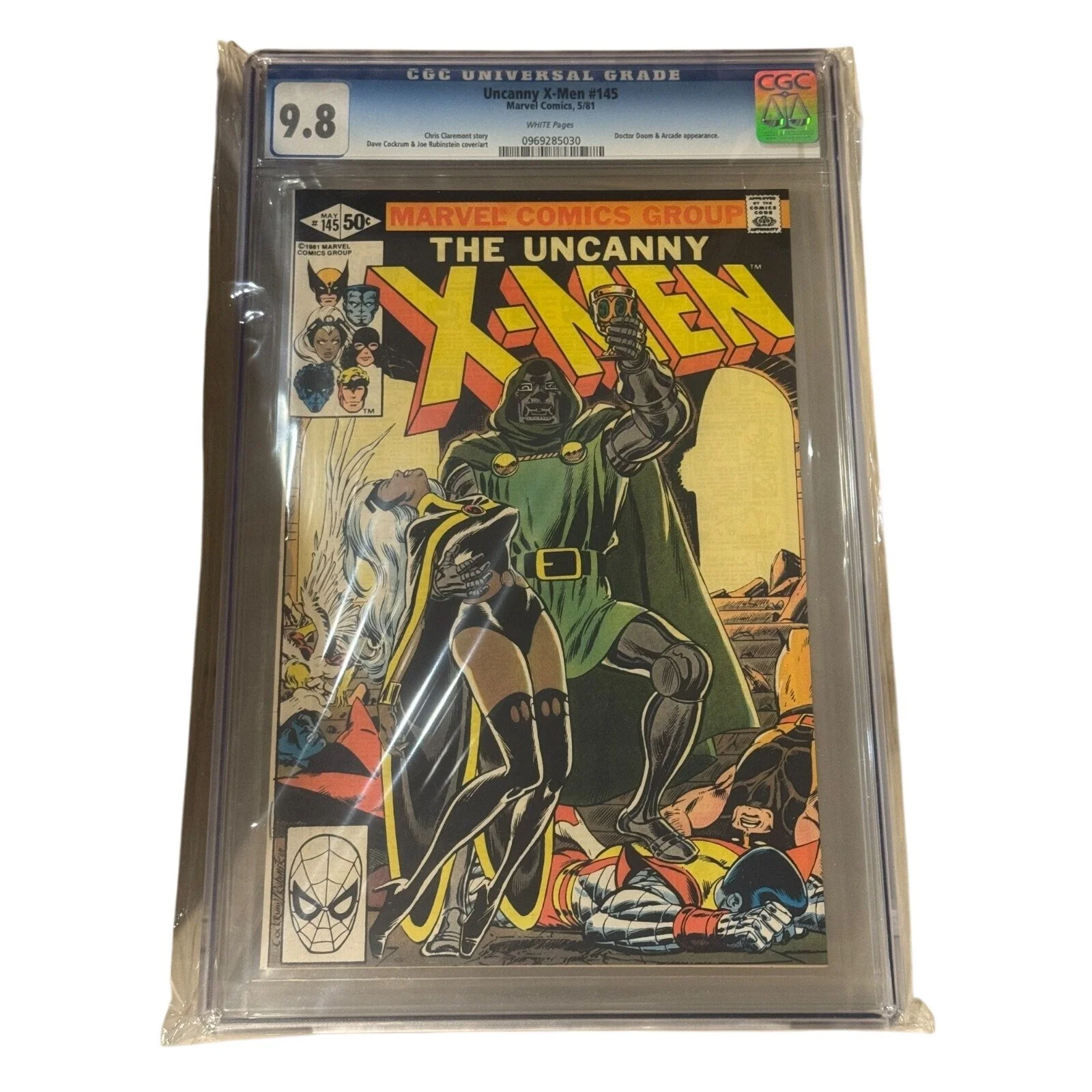 Marvel Comics Uncanny X-Men #145 CGC 9.8 Classic Doctor Doom Cover from all the way back 1981!