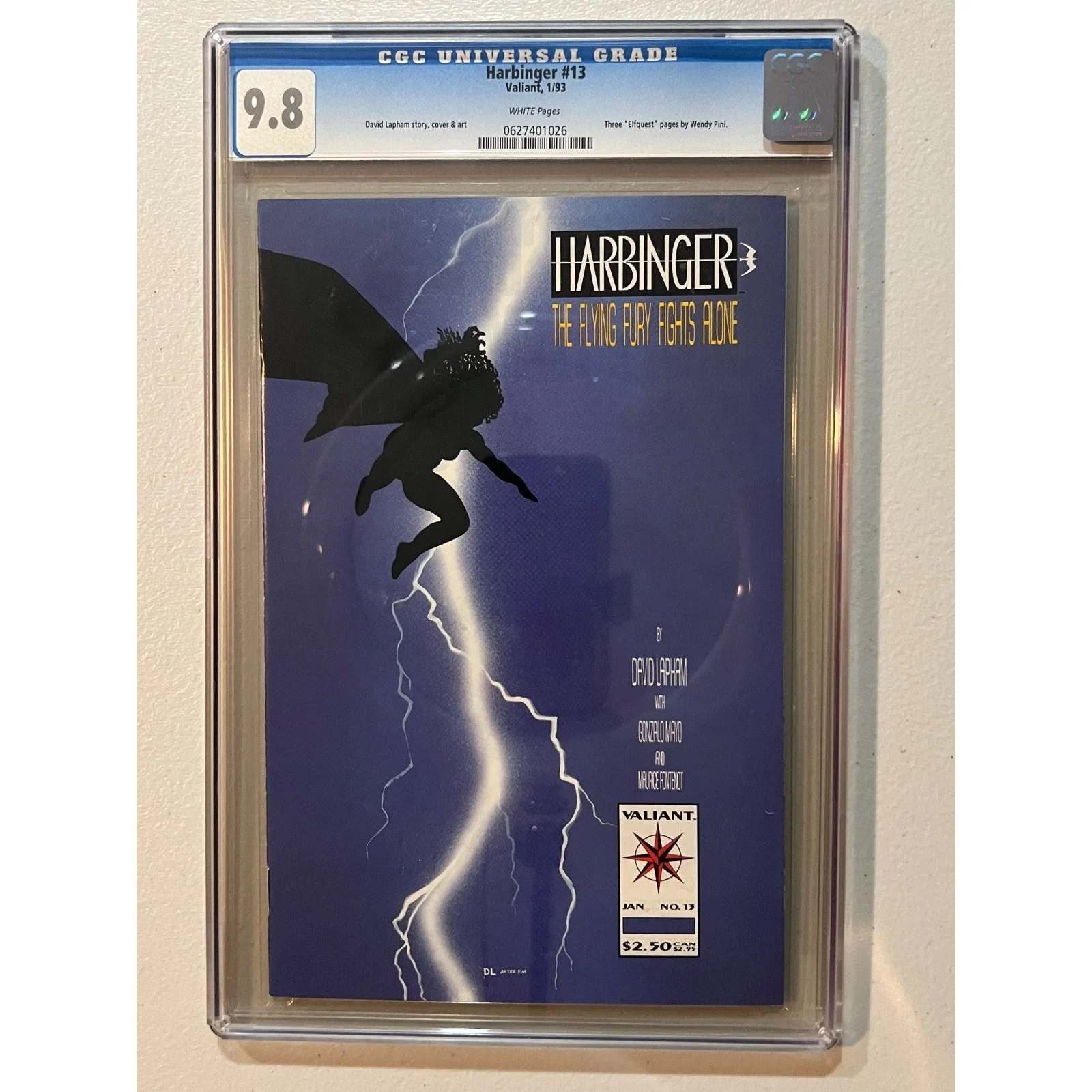 Valiant Comics HARBINGER #13 CGC 9.8 (1993) Dark Knight Homage!