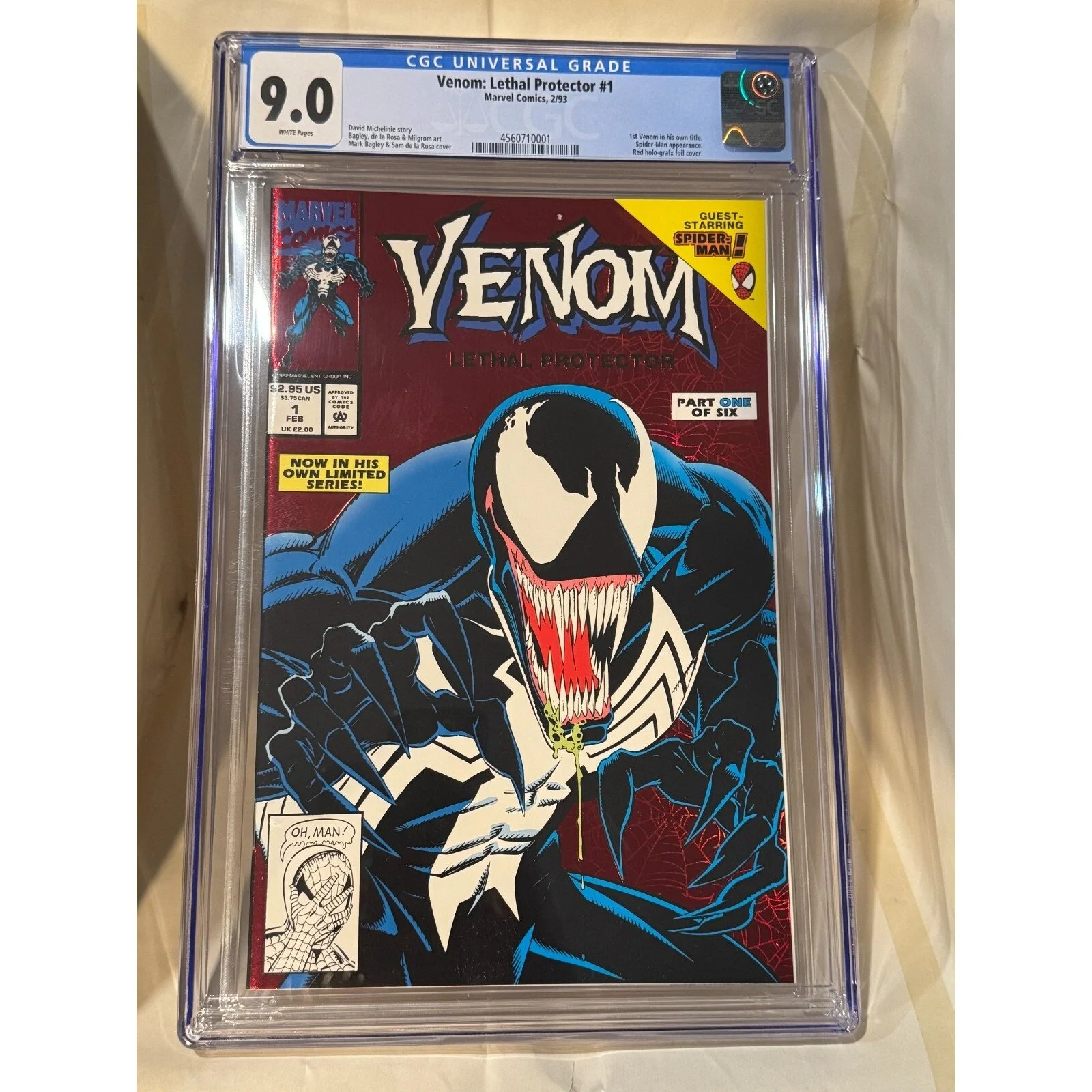 Marvel Comics VENOM LETHAL PROTECTOR 1-6 Complete set CGC 9.0-9.8