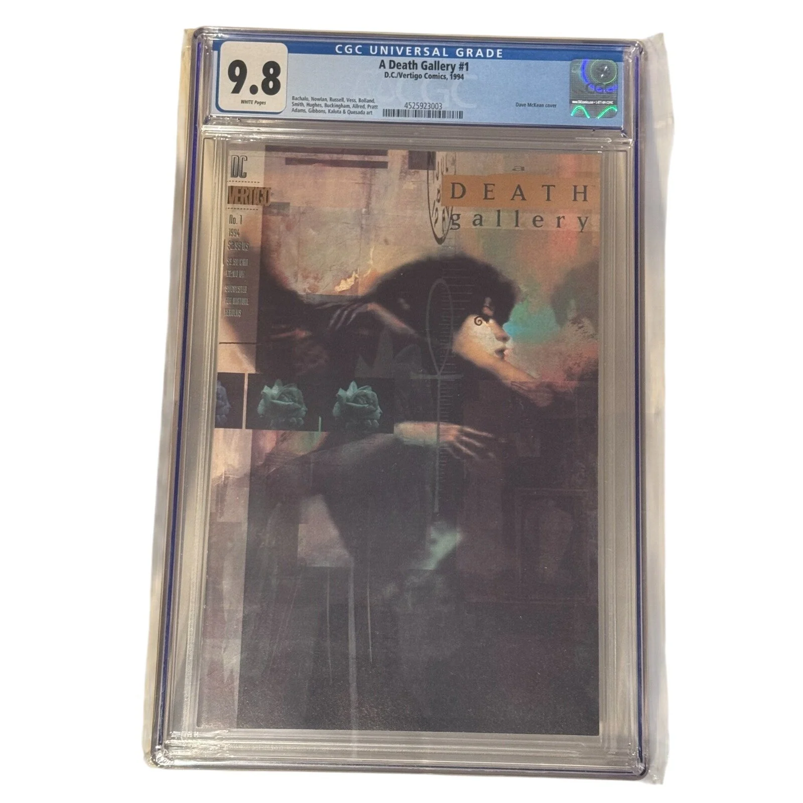 VERTIGO A DEATH GALLERY #1 CGC 9.8 1994 From SANDMAN! DAVE McKEAN Cover