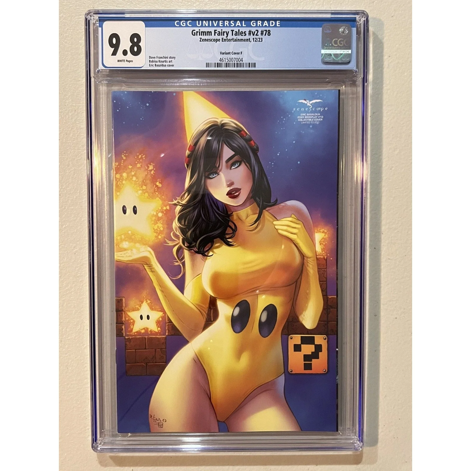 Zenescope Grimm Fairy Tales v2 #78 CGC 9.8 (2023) Ebas "Brosplay #10" 1/250