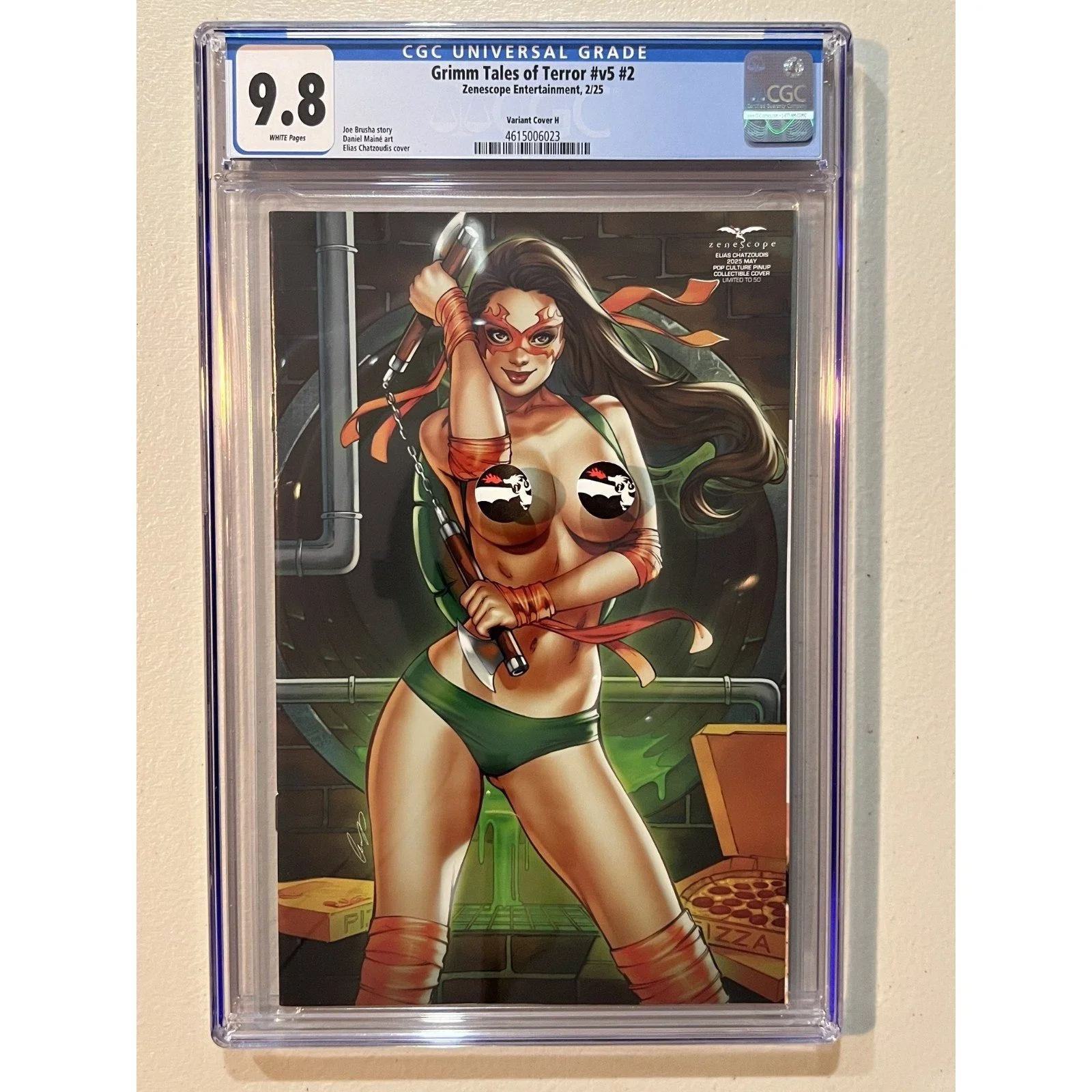 Zenescope Grimm Tales of Terror v5 #2 CGC 9.8 (2025) TMNT Homage! (Naughty)