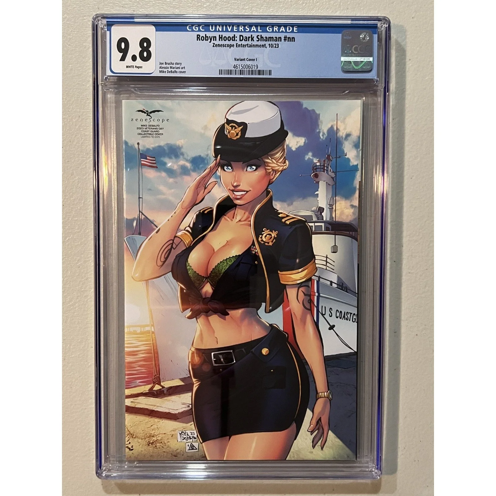 Zenescope Robyn Hood: Dark Shaman #nn CGC 9.8 (2023) Debalfo Veteran's Day Cover