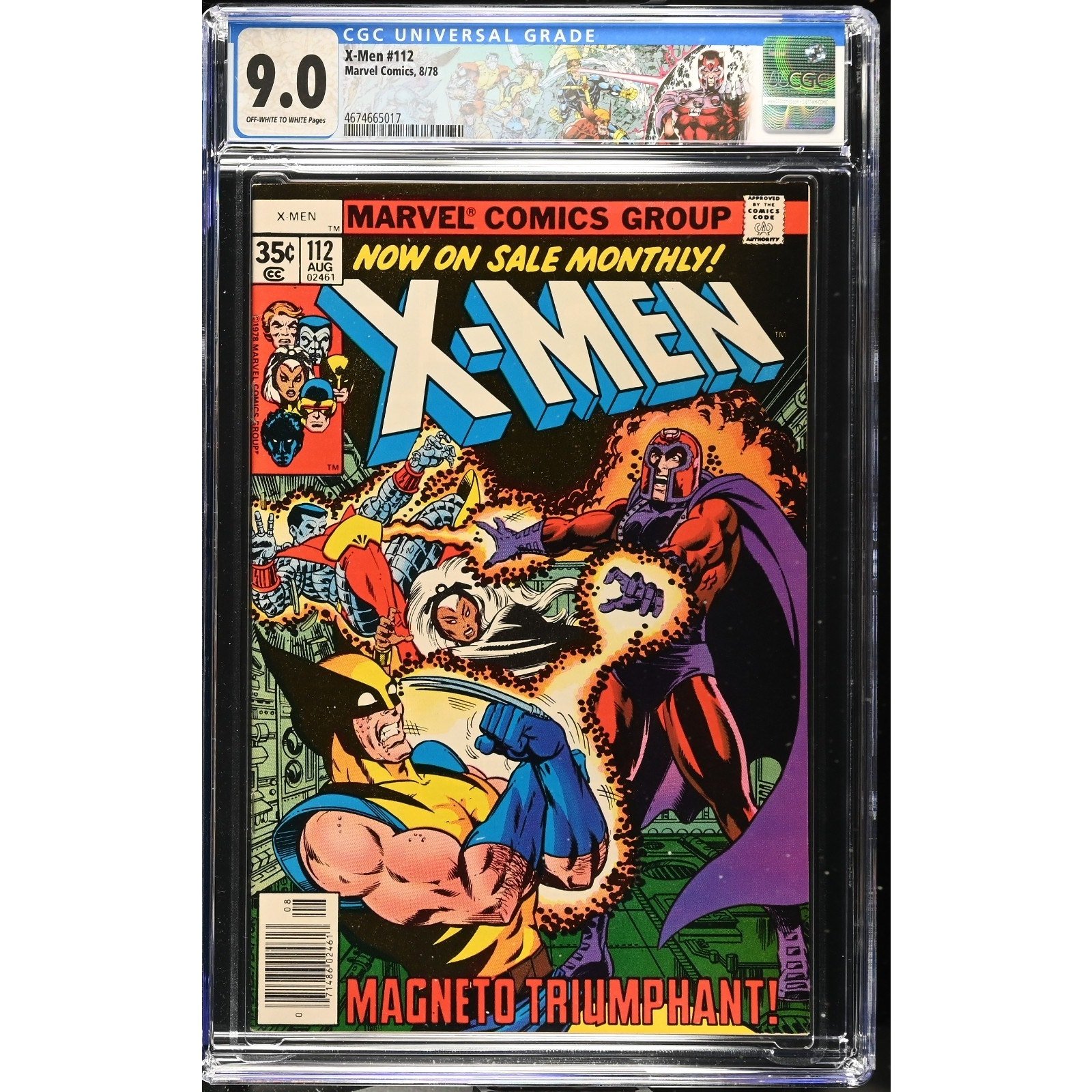 Marvel Comics X-Men #112 CGC 9.0 (1978) Custom Label!