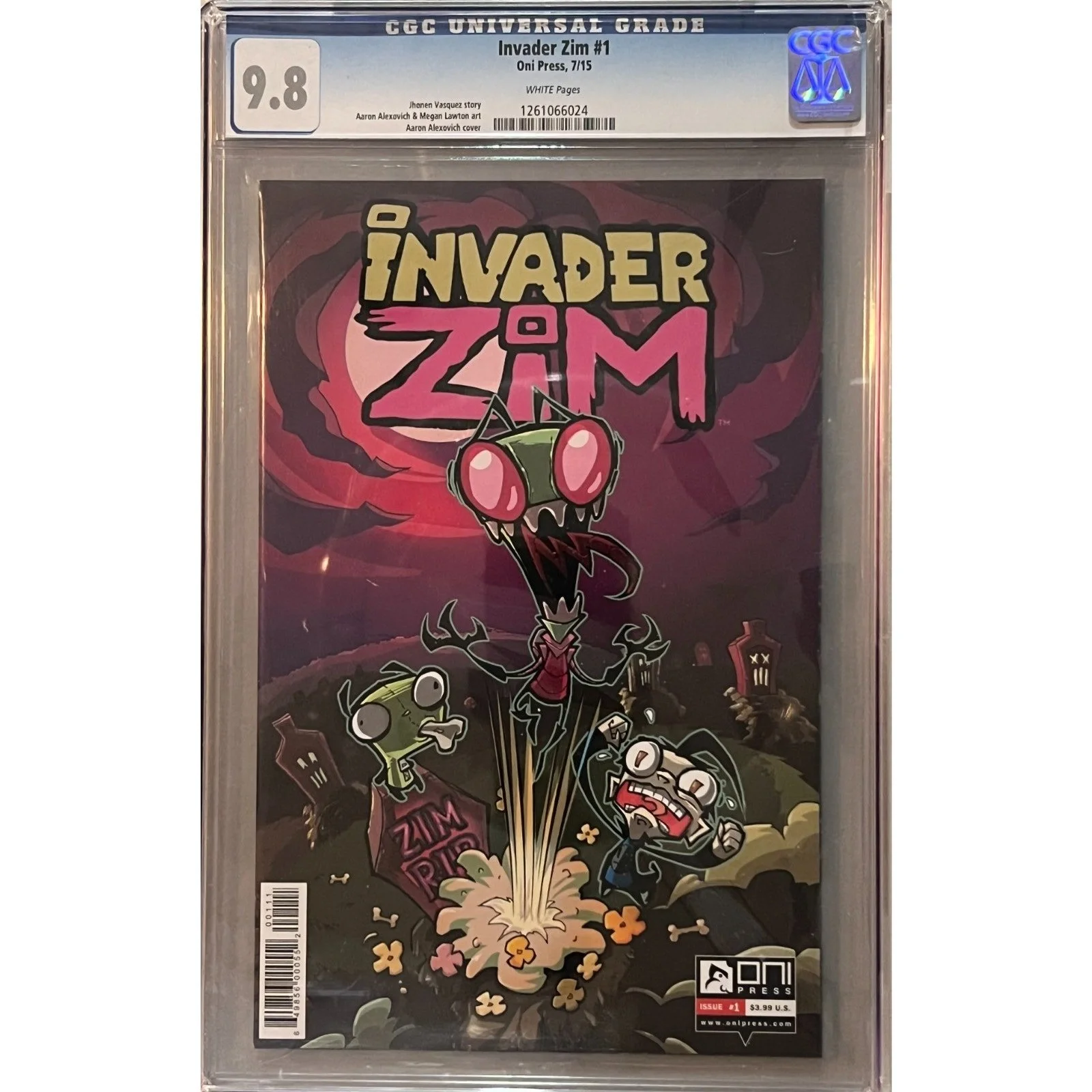 Oni Press Invader Zim #1 CGC 9.8 (2015)