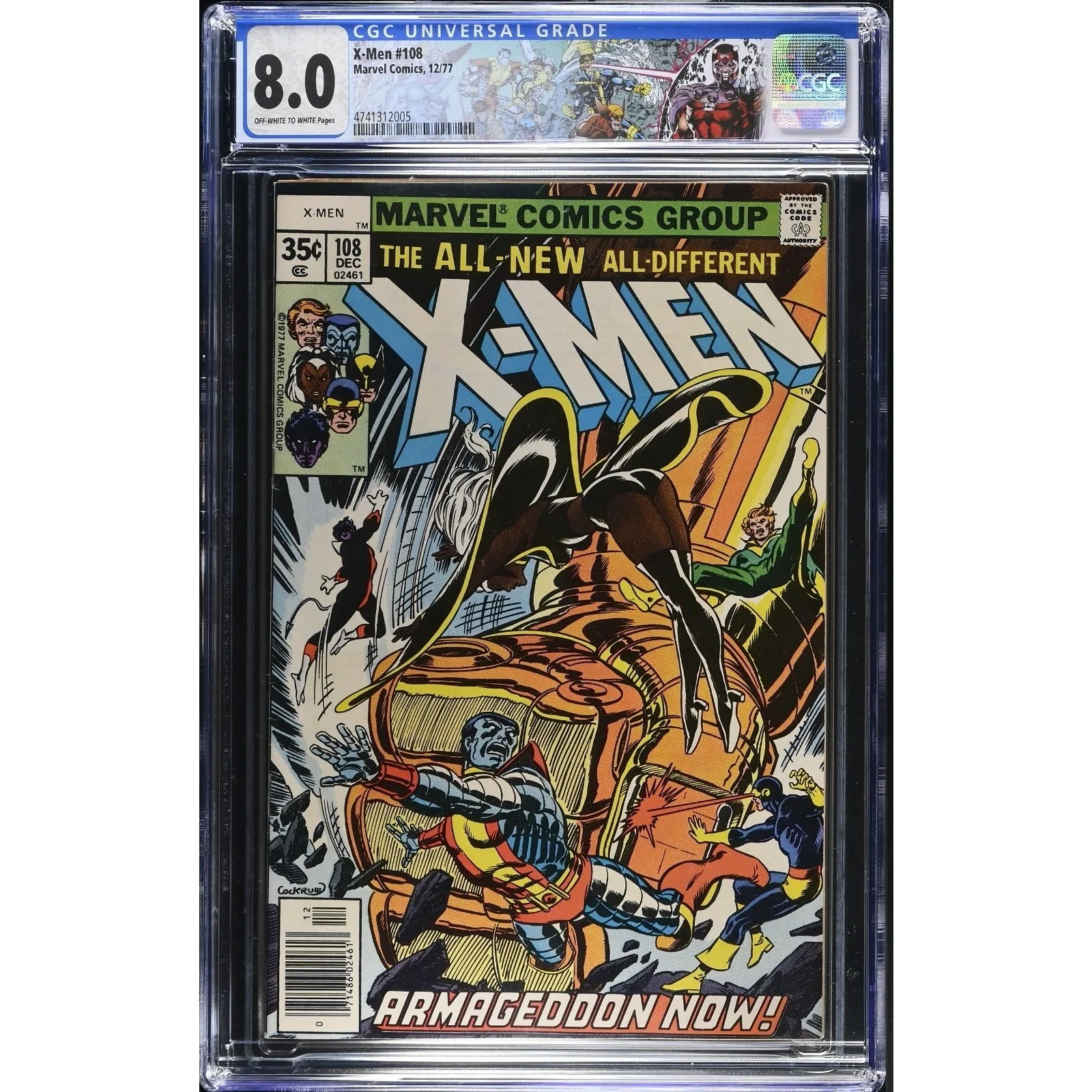 Marvel Comics X-Men #108 CGC 8.0 (1977) 1st John Byrne on X-Men!