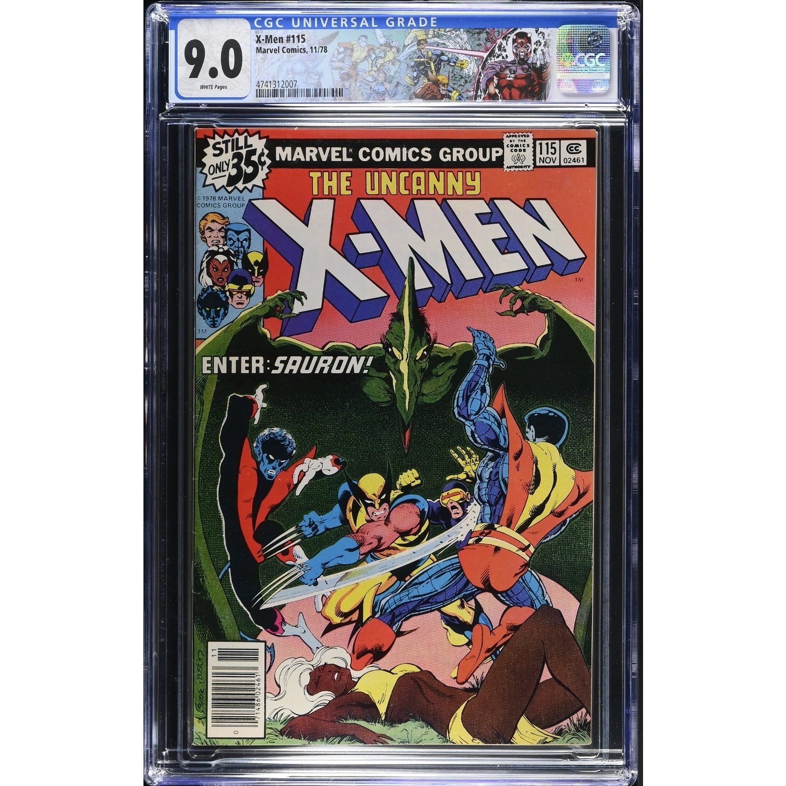 Marvel Comics X-Men #115 CGC 9.0 (1978) Custom Label!