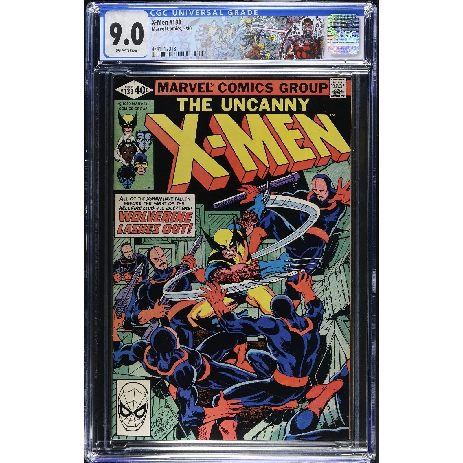 Marvel Comics X-Men #133 CGC 9.0 (1980) Newsstand! Custom Label!