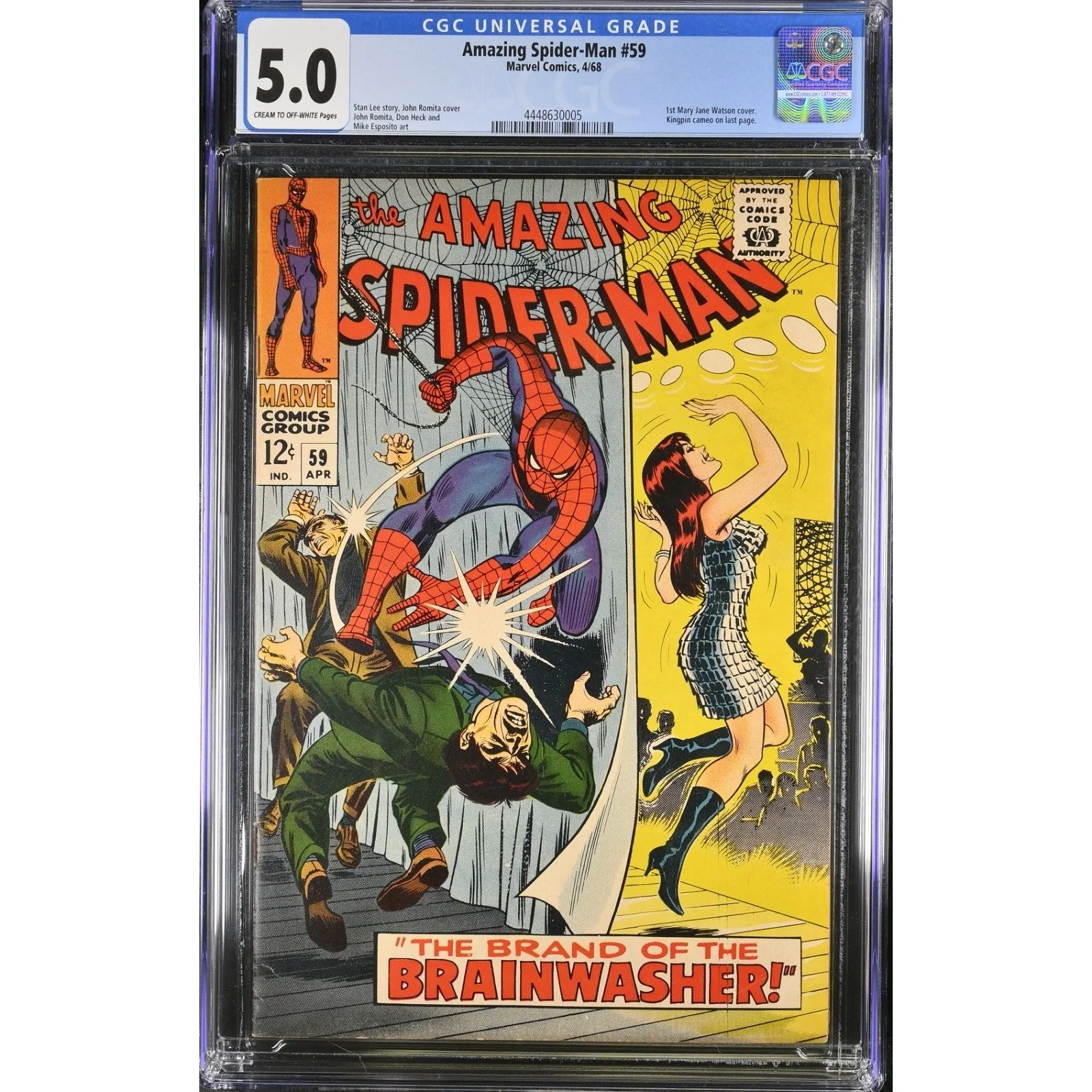 Marvel Comics Amazing Spider-Man #59 CGC 5.5 (1968) 1st Mary Jane Watson Cover